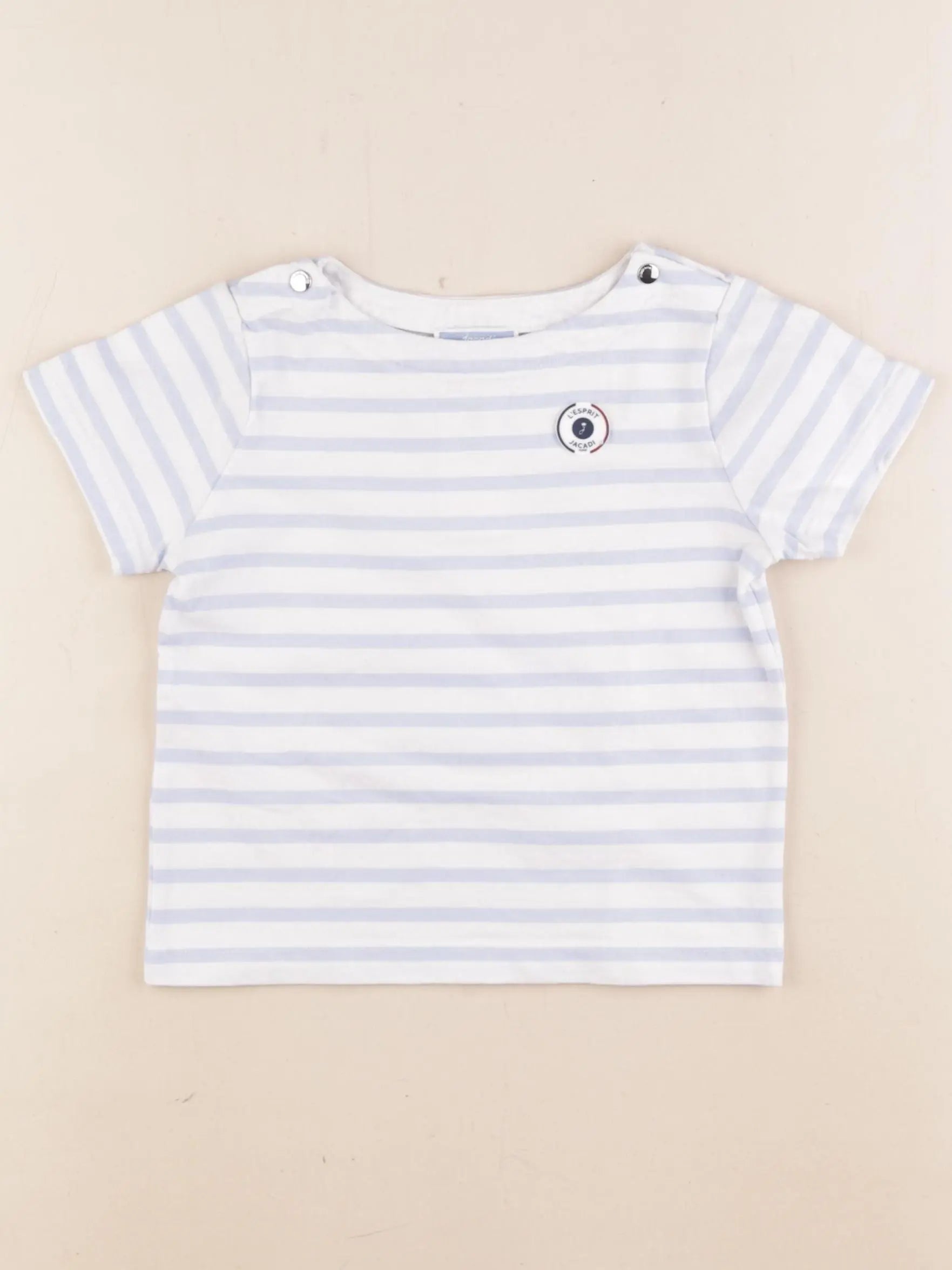 Jacadi - tee-shirt bleu, blanc - 36 mois