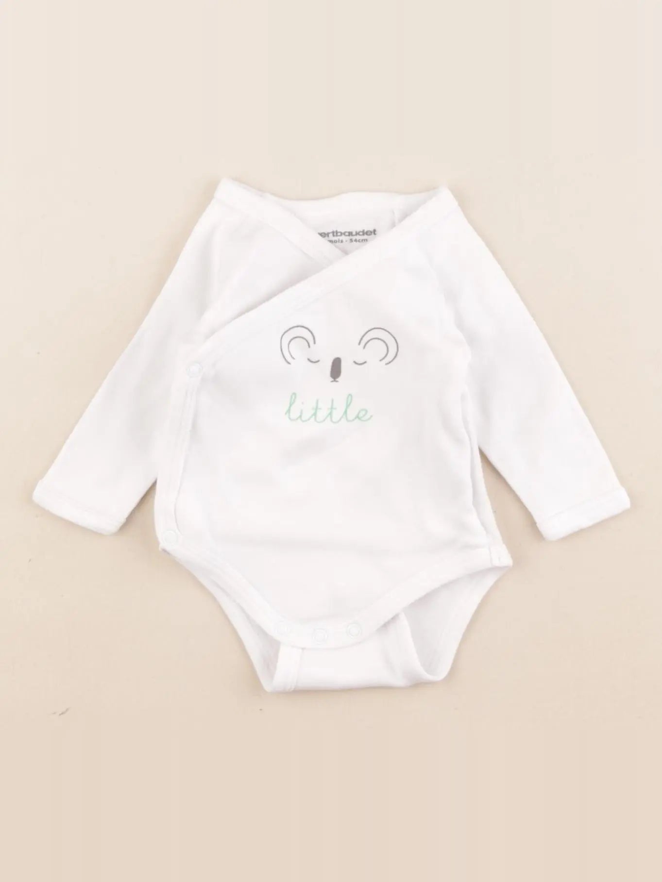 Vertbaudet - body blanc - 1 mois