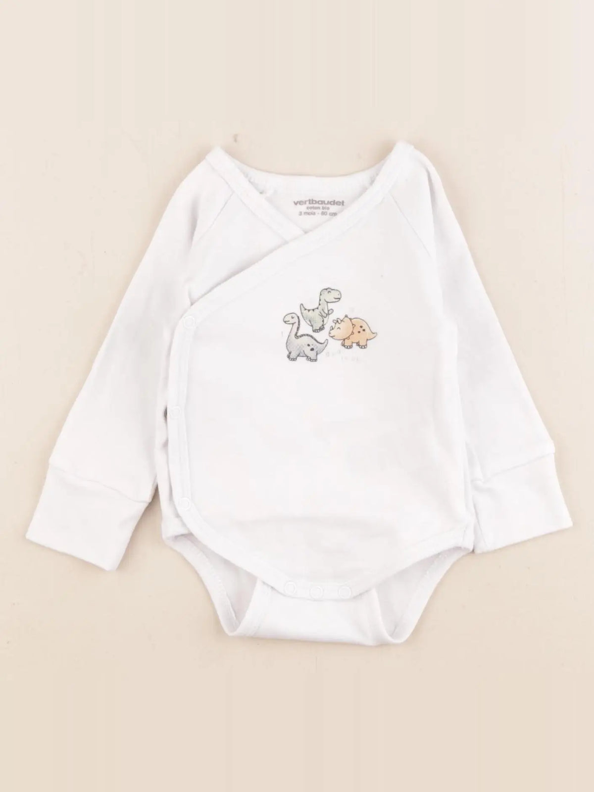Vertbaudet - body blanc - 3 mois