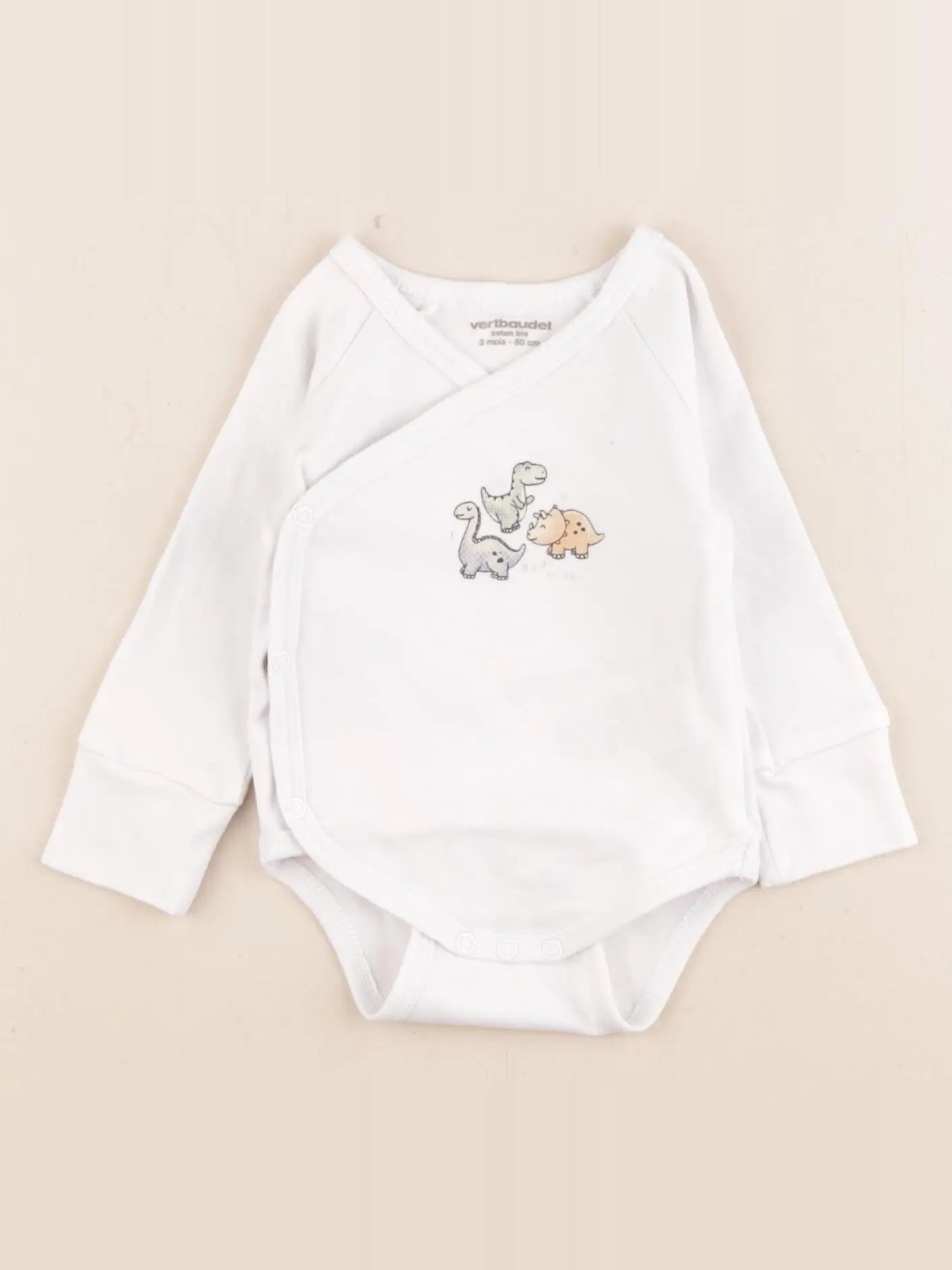 Vertbaudet - body blanc - 3 mois