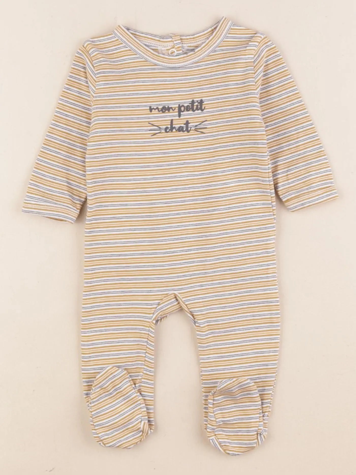 Vertbaudet - pyjama coton multicolore - 1 mois