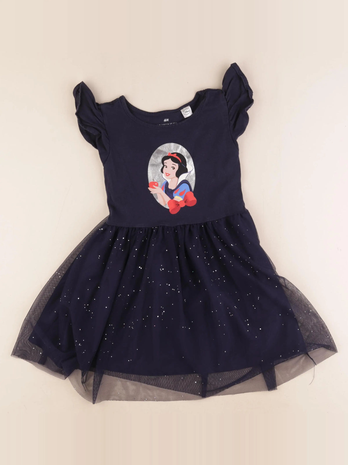 H&M - robe bleu - 4/6 ans