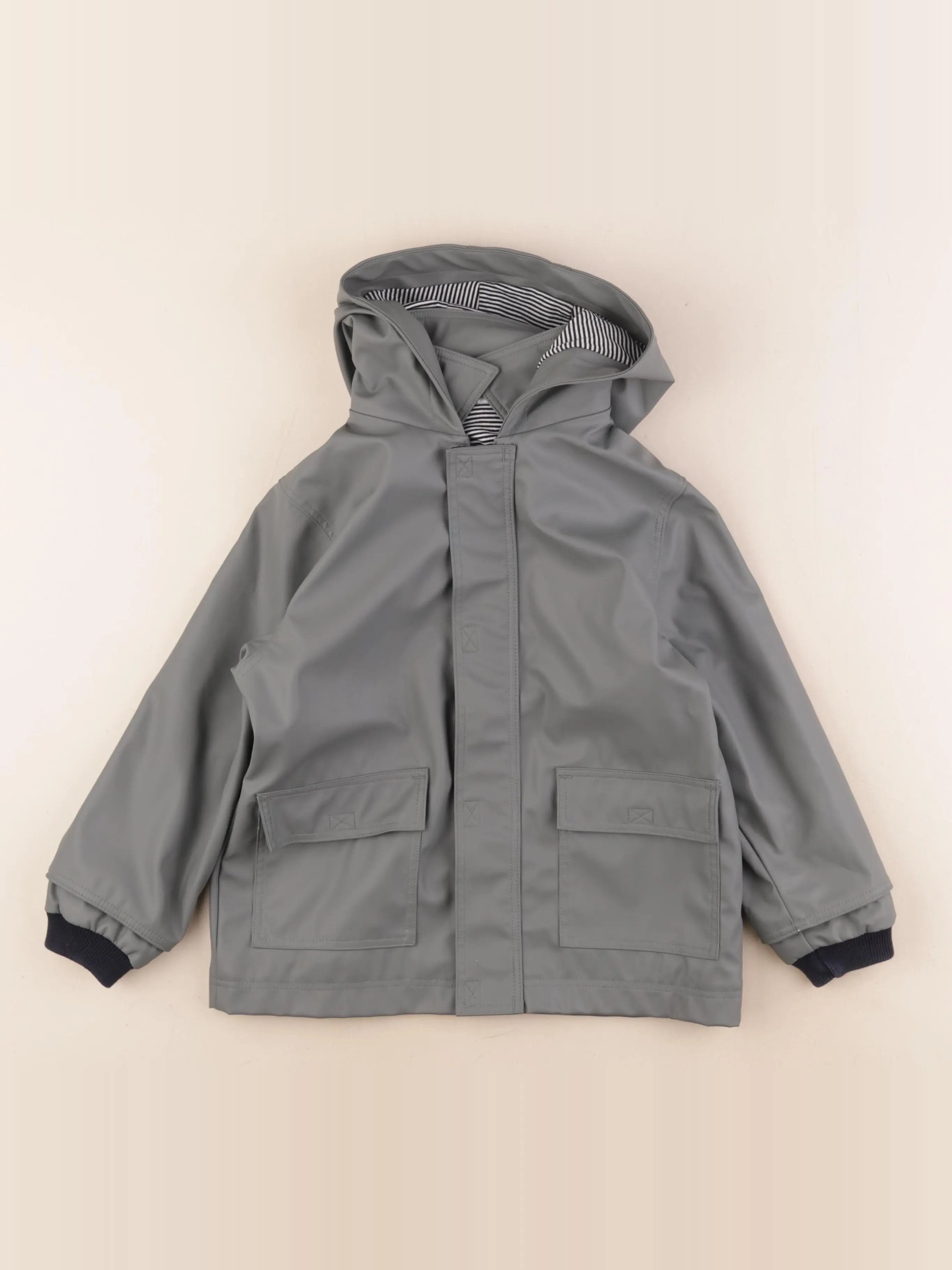 Petit Bateau - imperméable vert - 4 ans