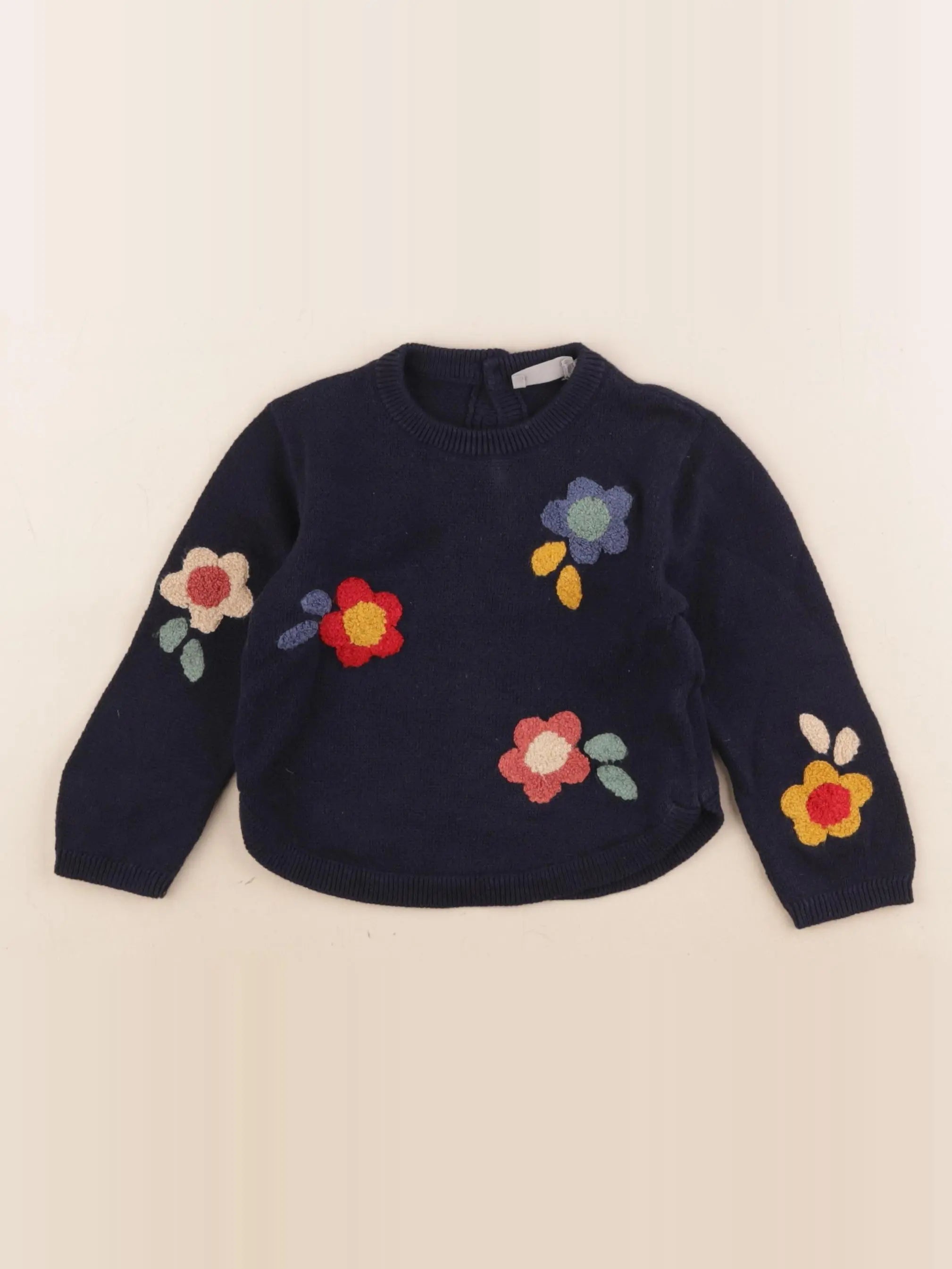 Boutchou - pull bleu - 12 mois