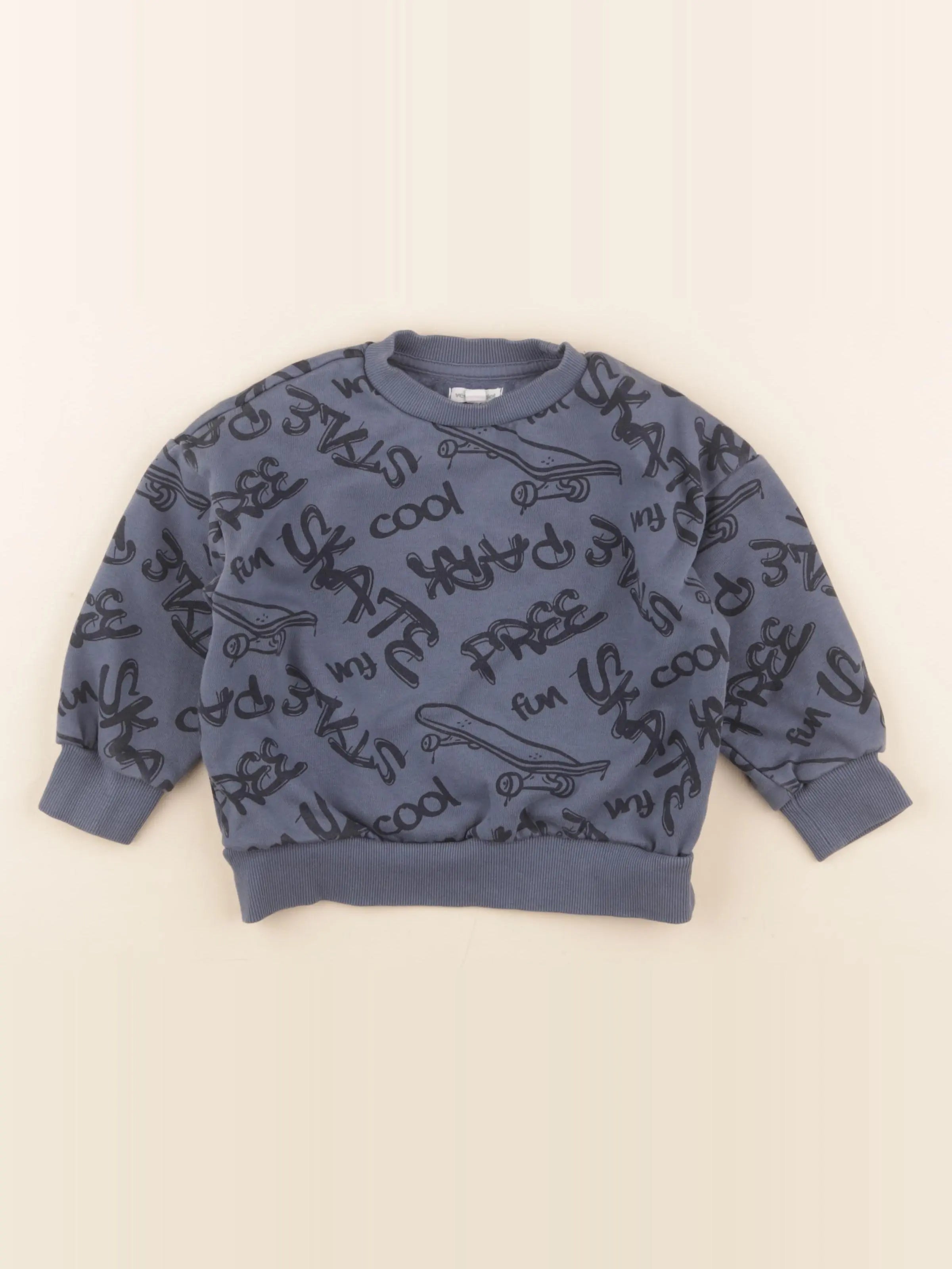 Vertbaudet - sweat bleu - 4 ans