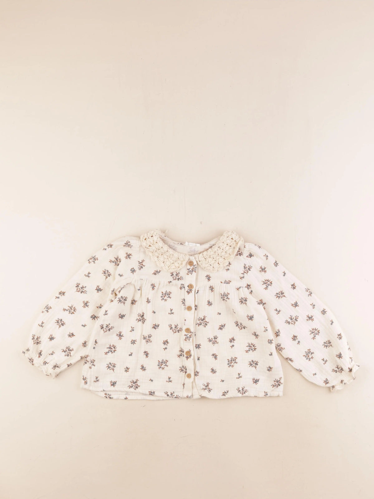 Vertbaudet - blouse beige - 3 ans