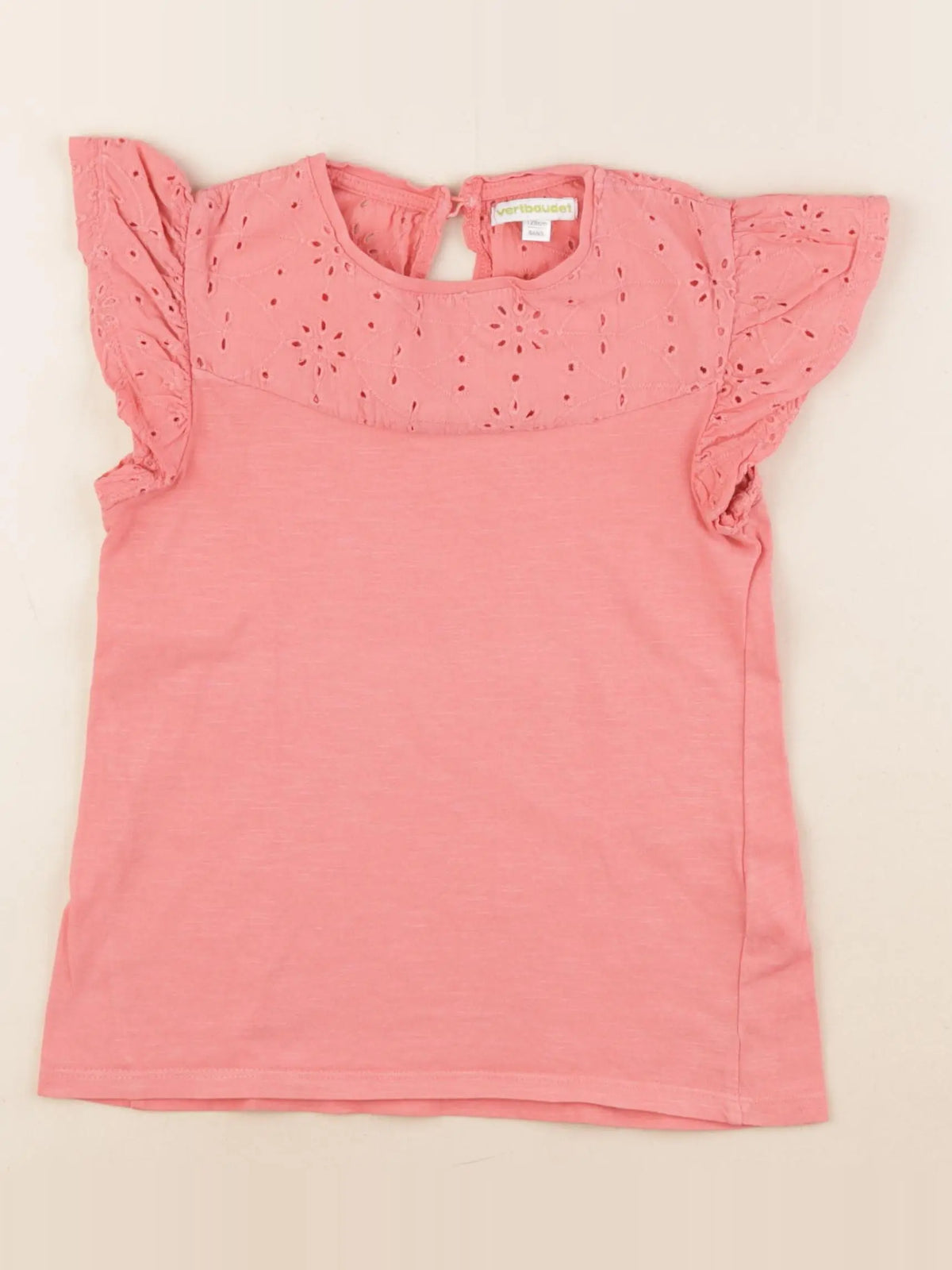 Vertbaudet - tee-shirt rose - 8 ans