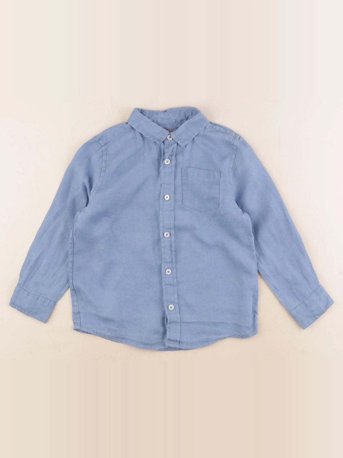 Monoprix - chemise bleu - 4 ans