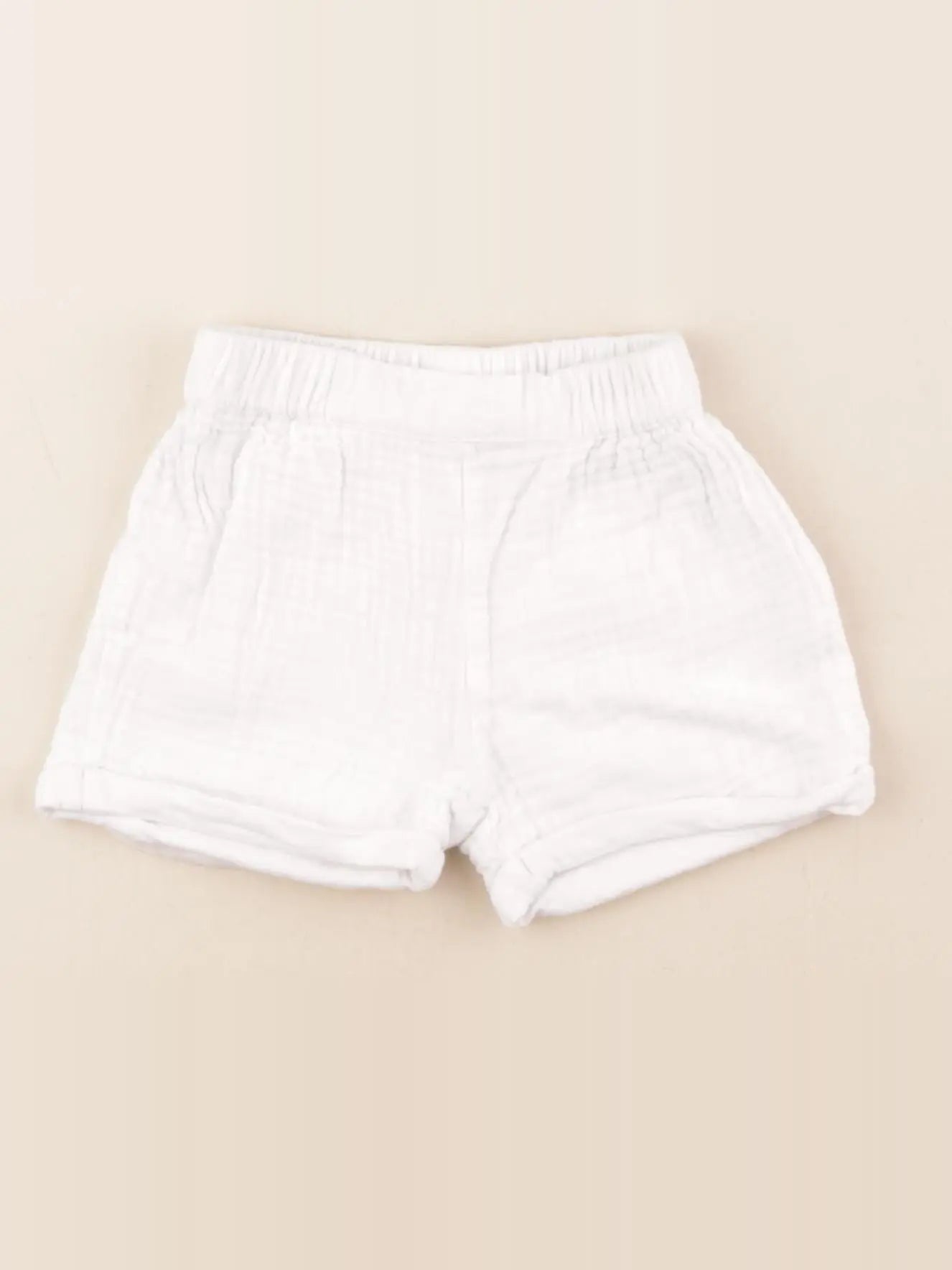 Vertbaudet - short blanc - 12 mois