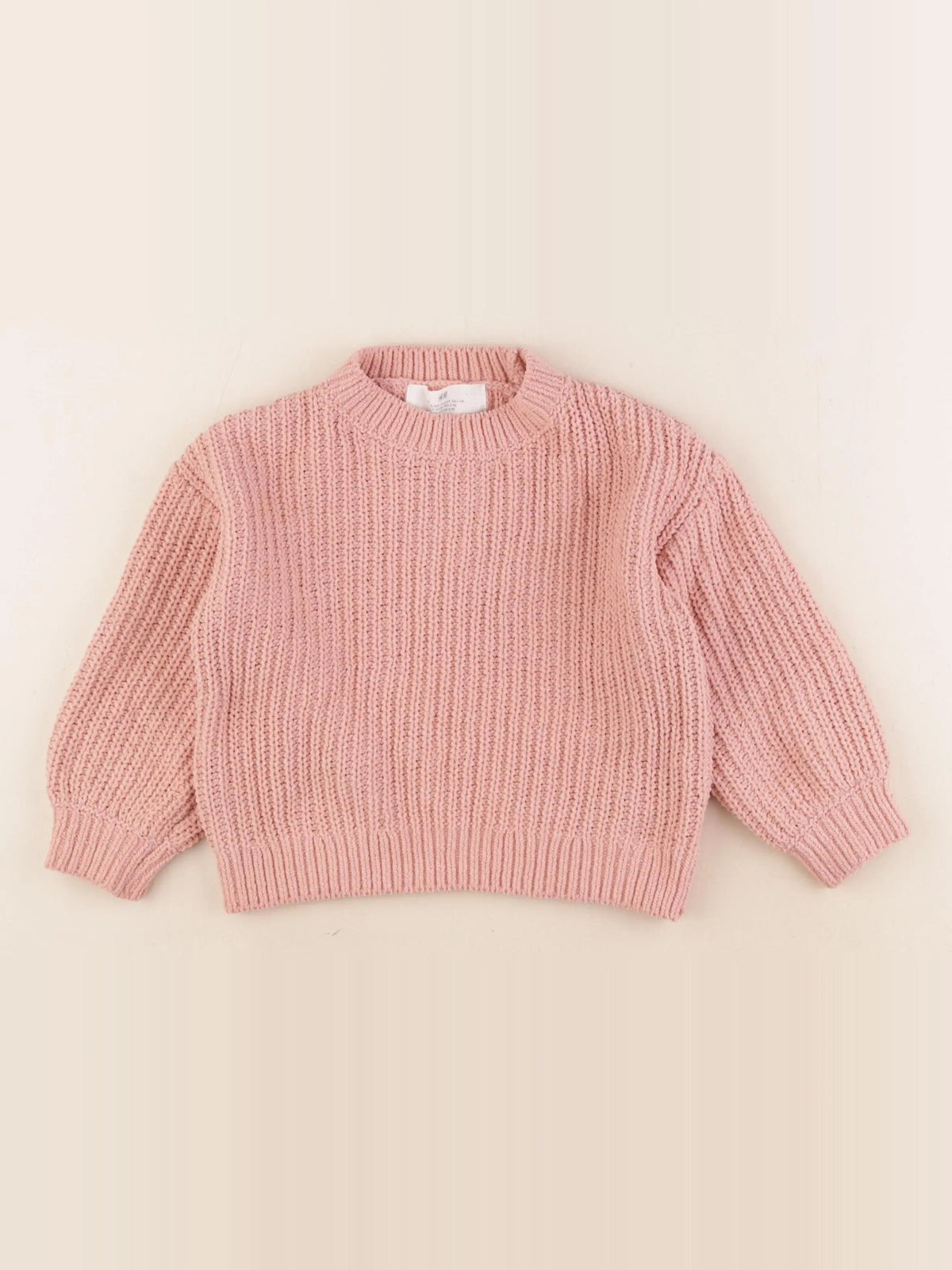 H&M - pull rose - 2/4 ans