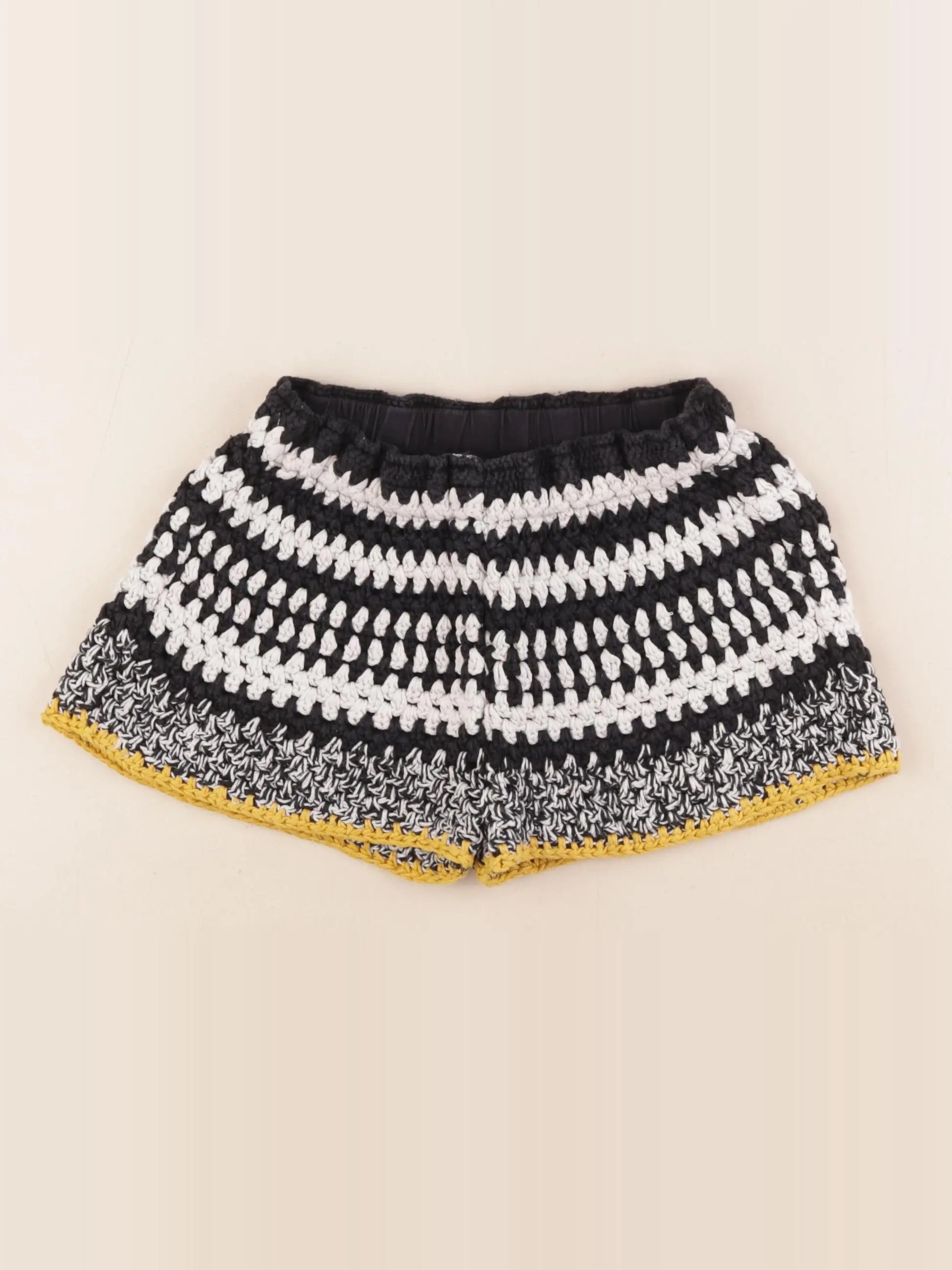 Zara - short blanc, noir - 8 ans