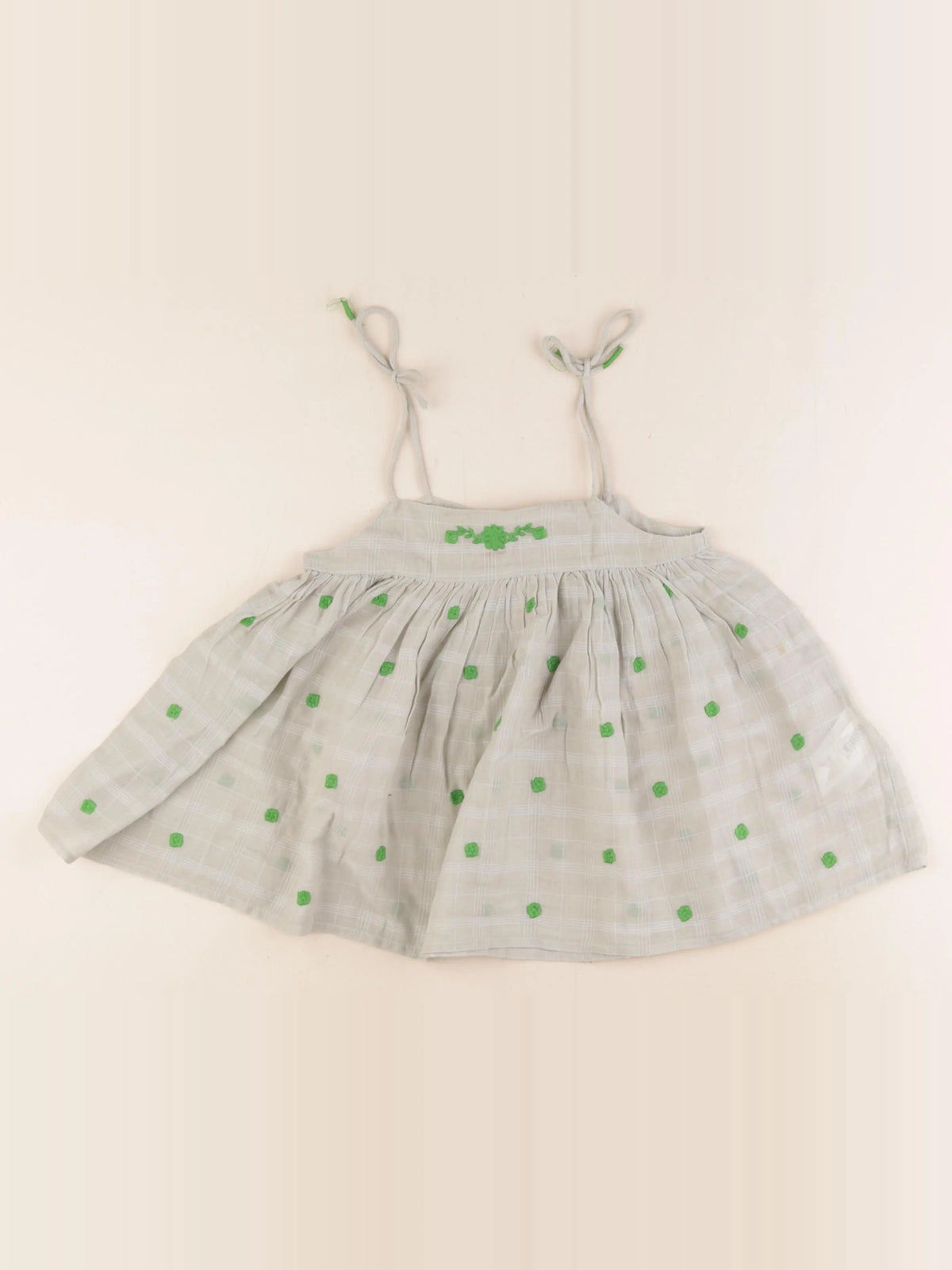 Monoprix - blouse vert - 8 ans