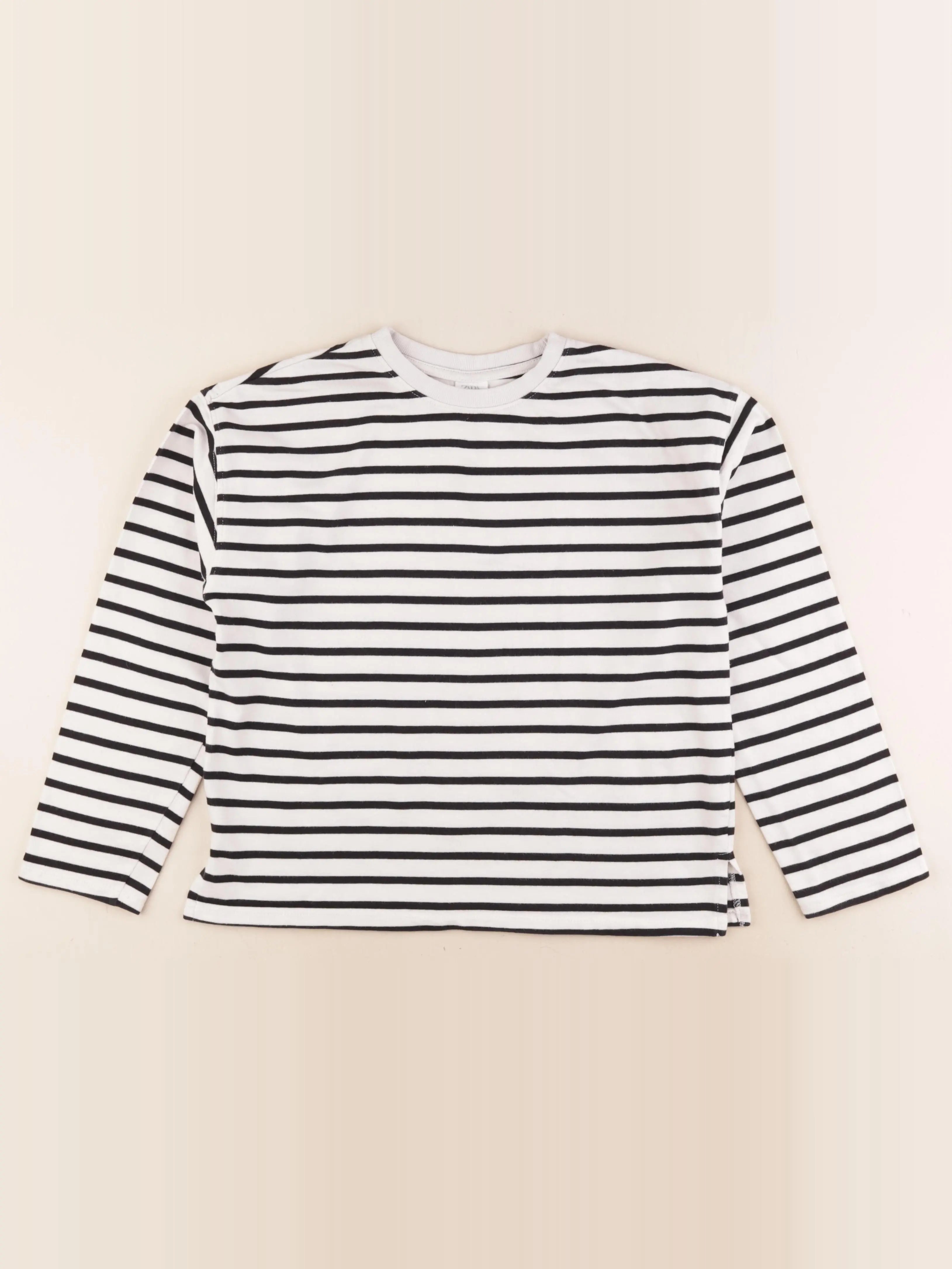 Zara - tee-shirt blanc, noir - 11/12 ans