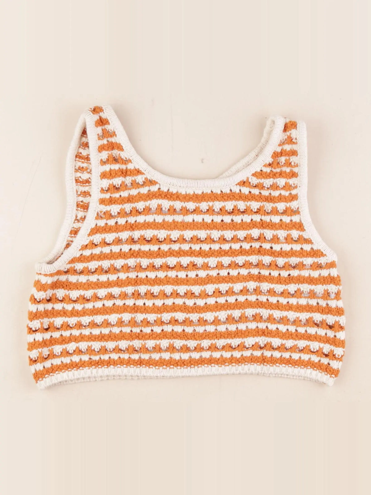 Zara - crop-top orange - 11/12 ans