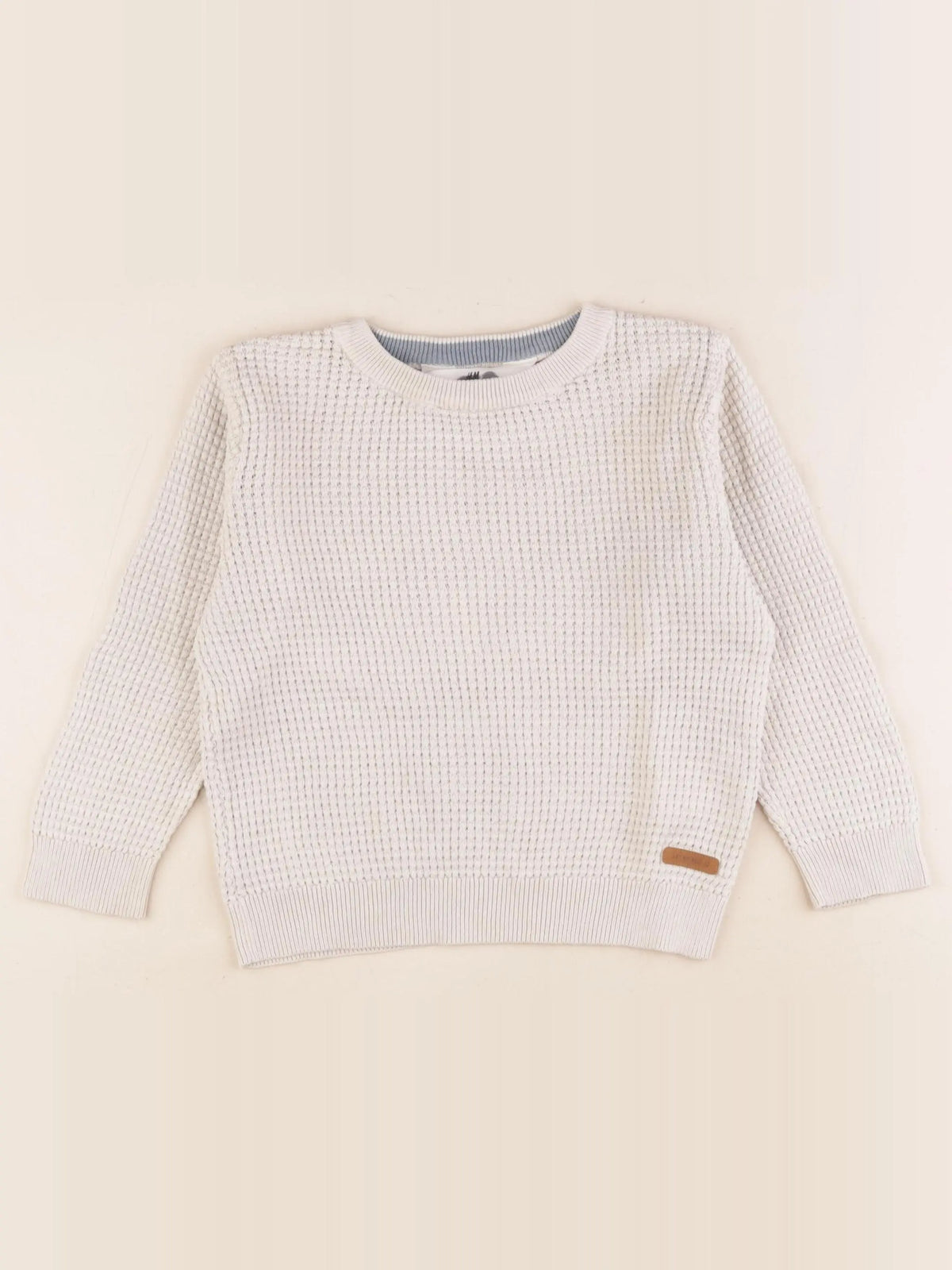 H&M - pull beige - 18/24 mois