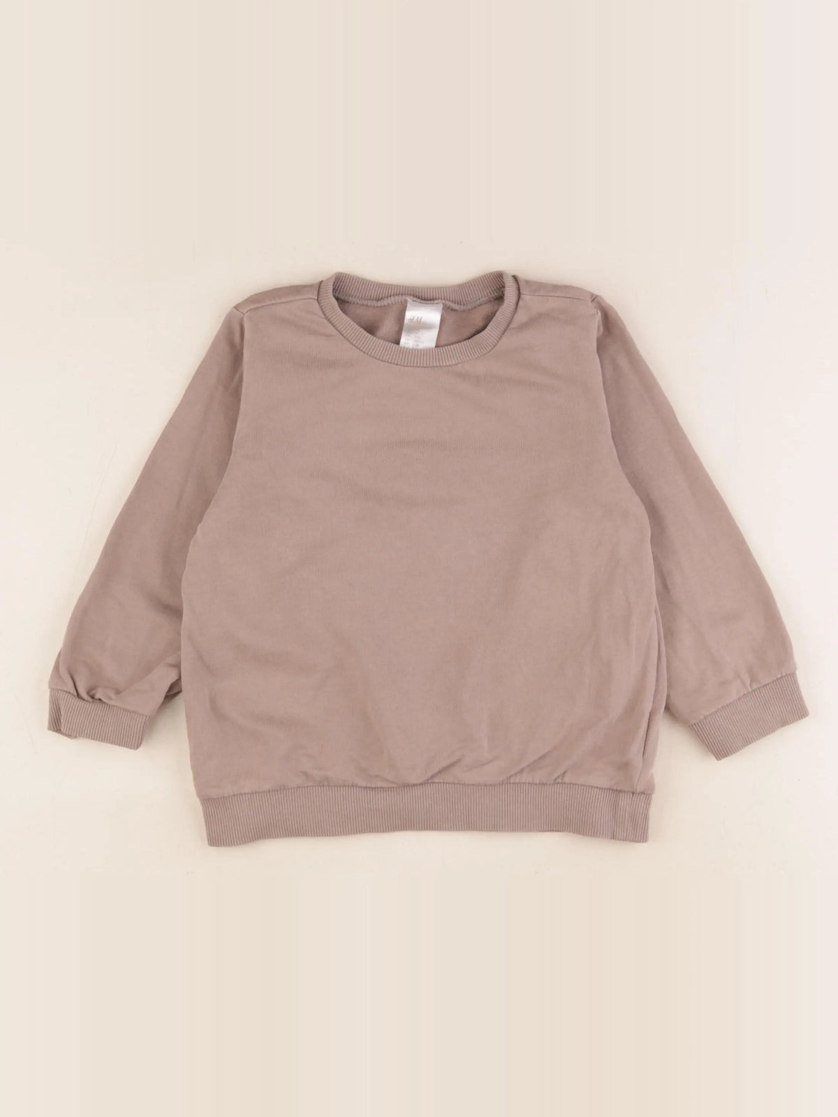 H&M - sweat marron - 2/3 ans