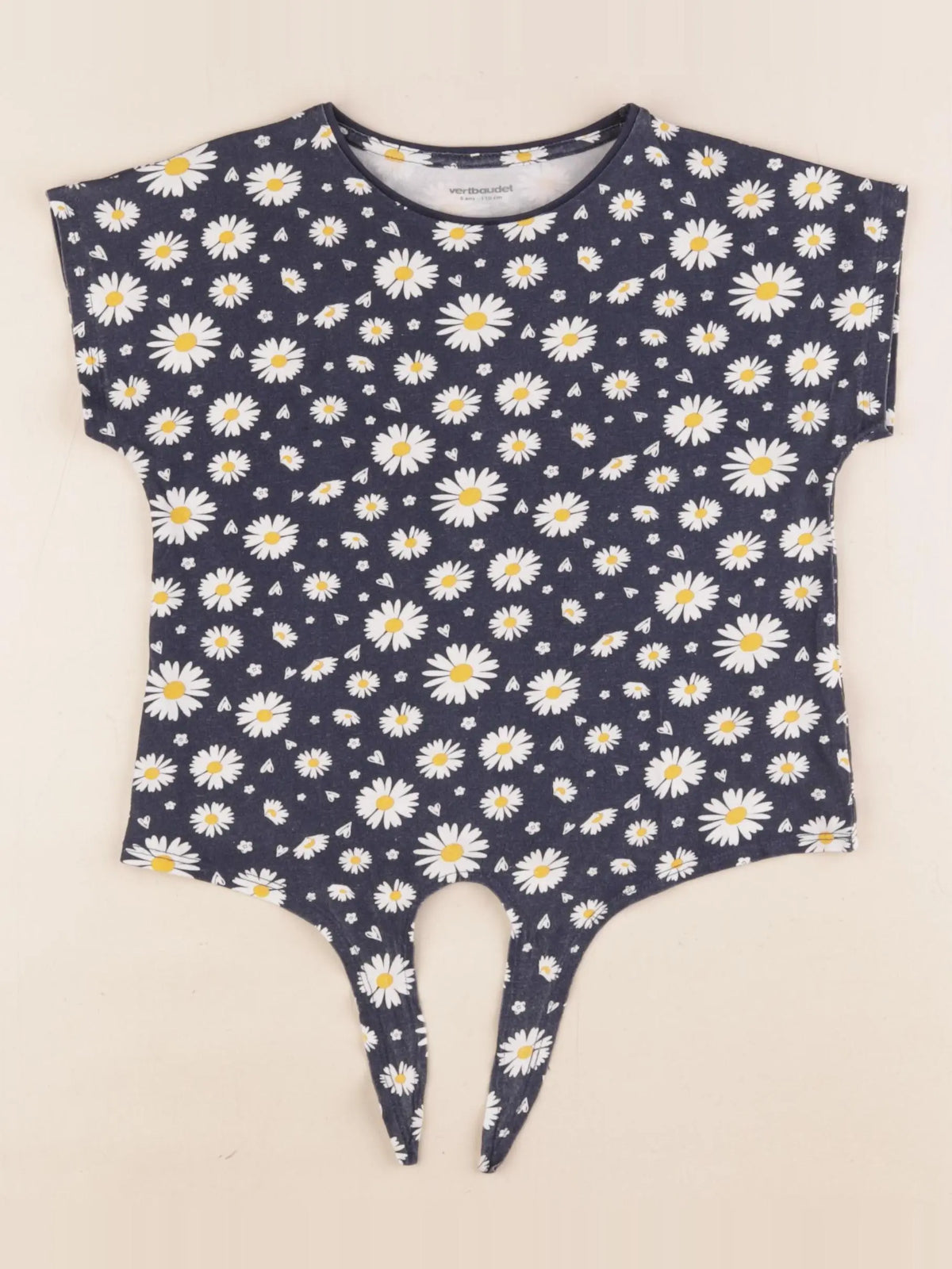 Vertbaudet - tee-shirt bleu - 5 ans
