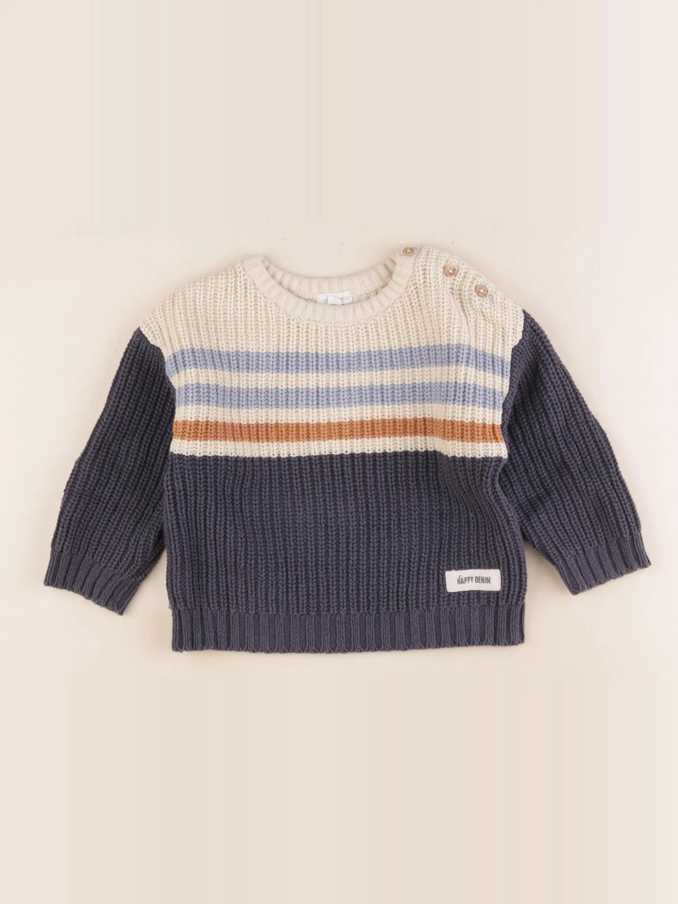 Vertbaudet - pull multicolore - 2 ans