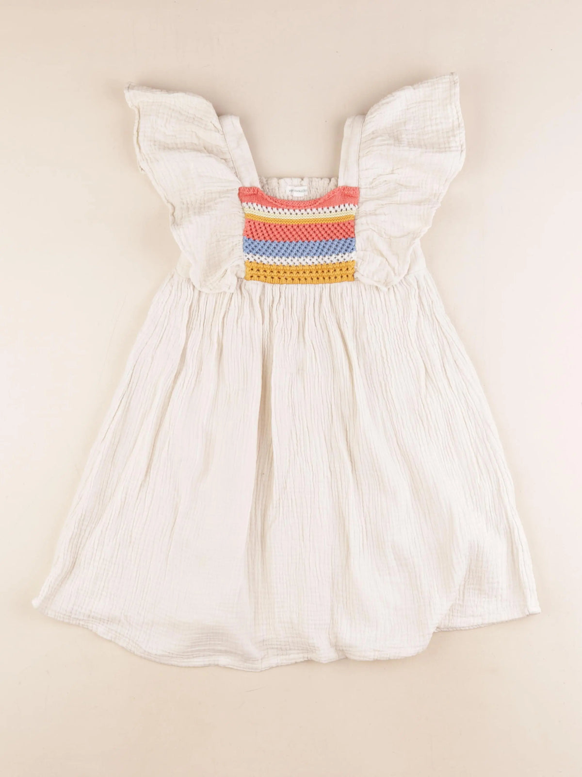 Vertbaudet - robe multicolore - 6 ans