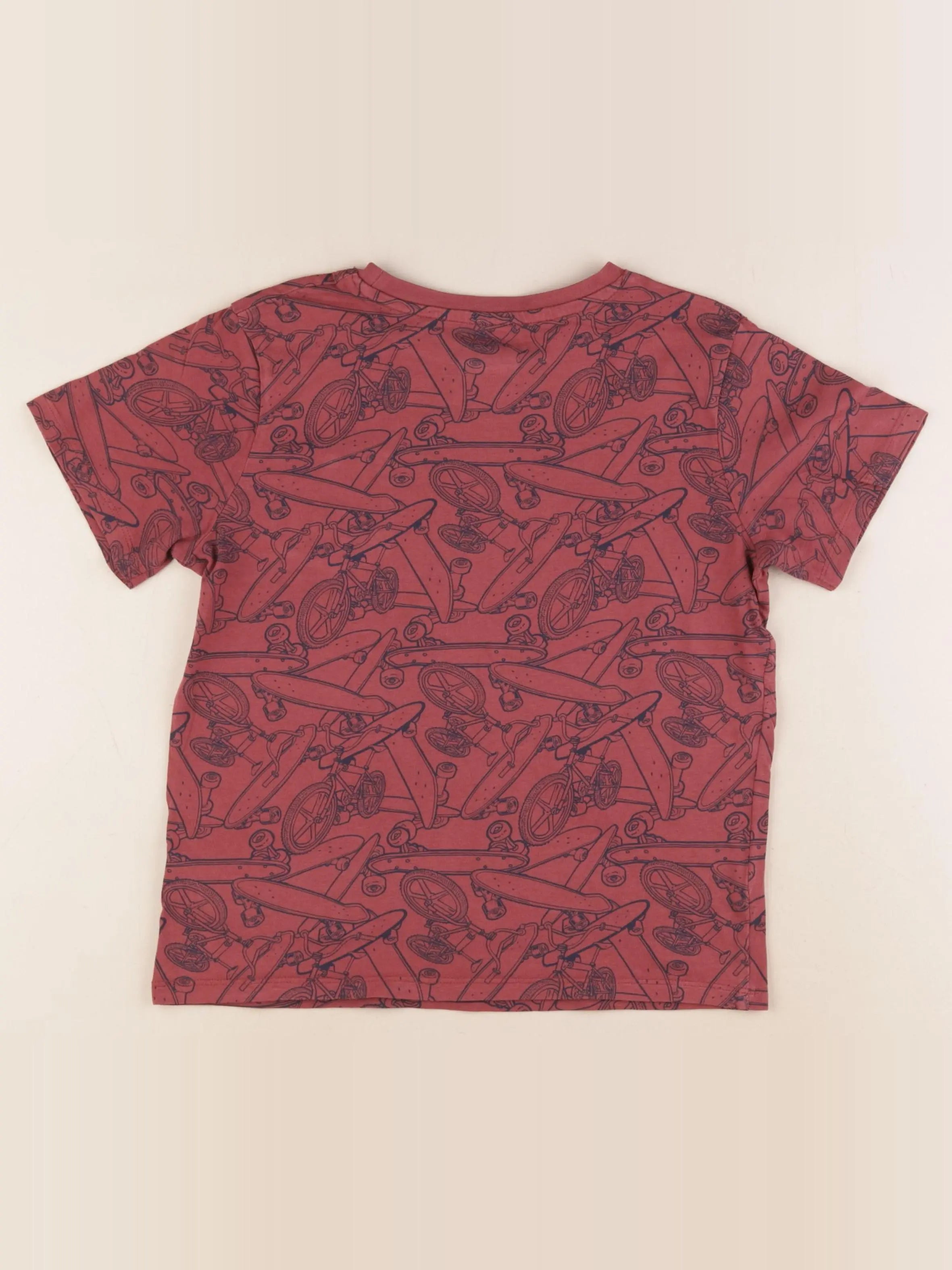 Vertbaudet - tee-shirt rouge - 10 ans