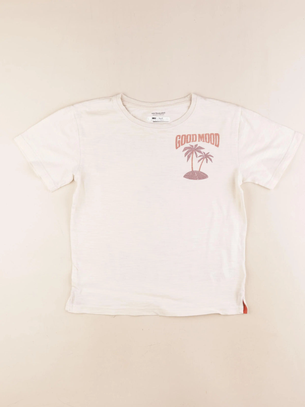 Vertbaudet - tee-shirt imprimé au dos multicolore - 10 ans
