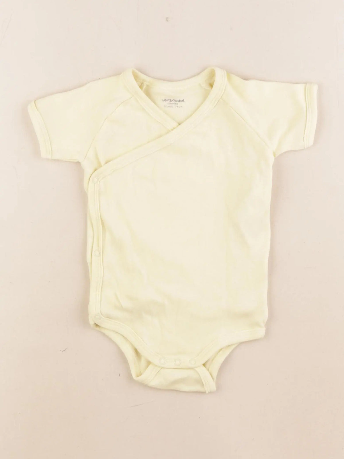 Vertbaudet - body jaune - 12 mois