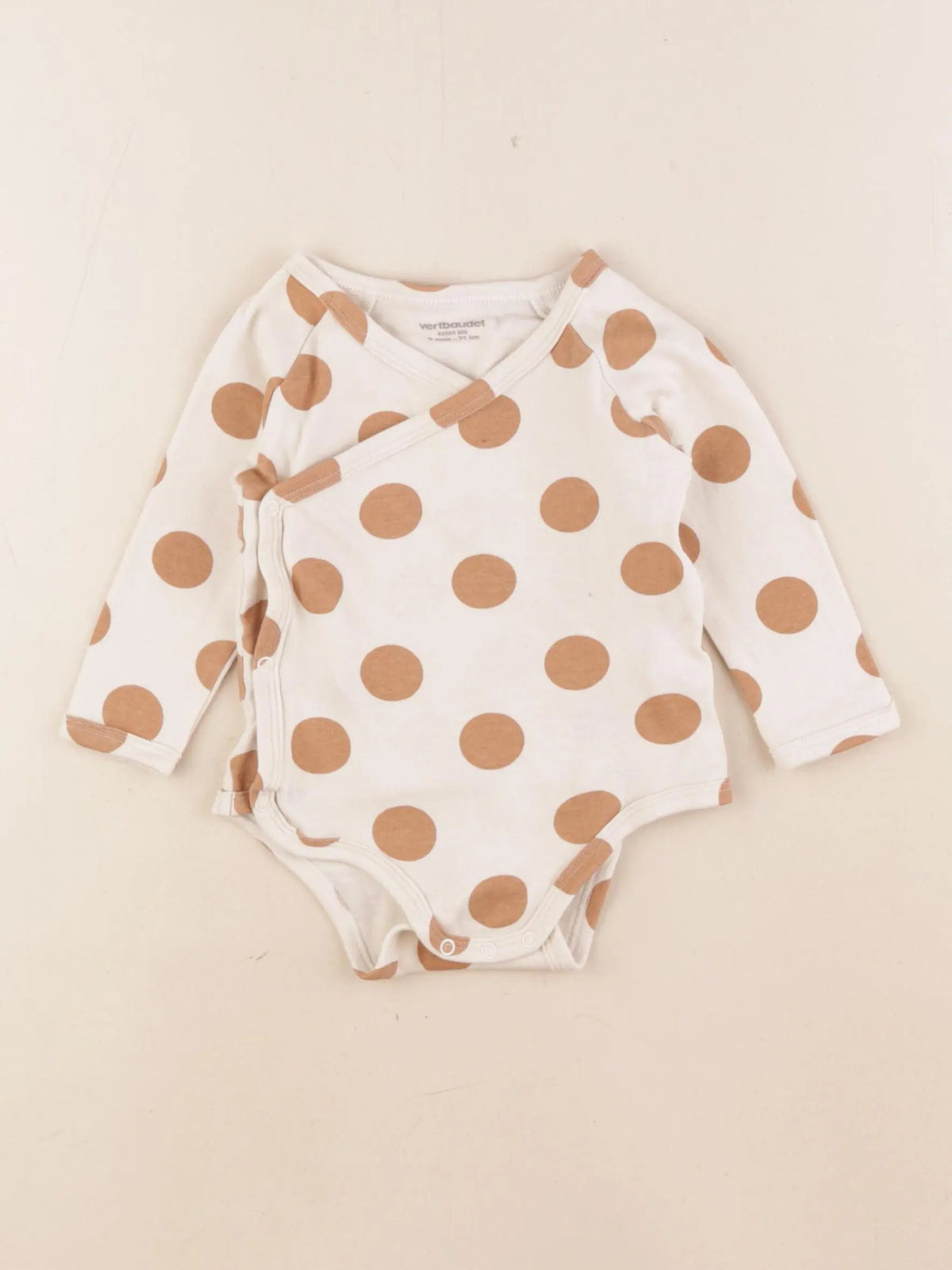 Vertbaudet - body marron - 9 mois