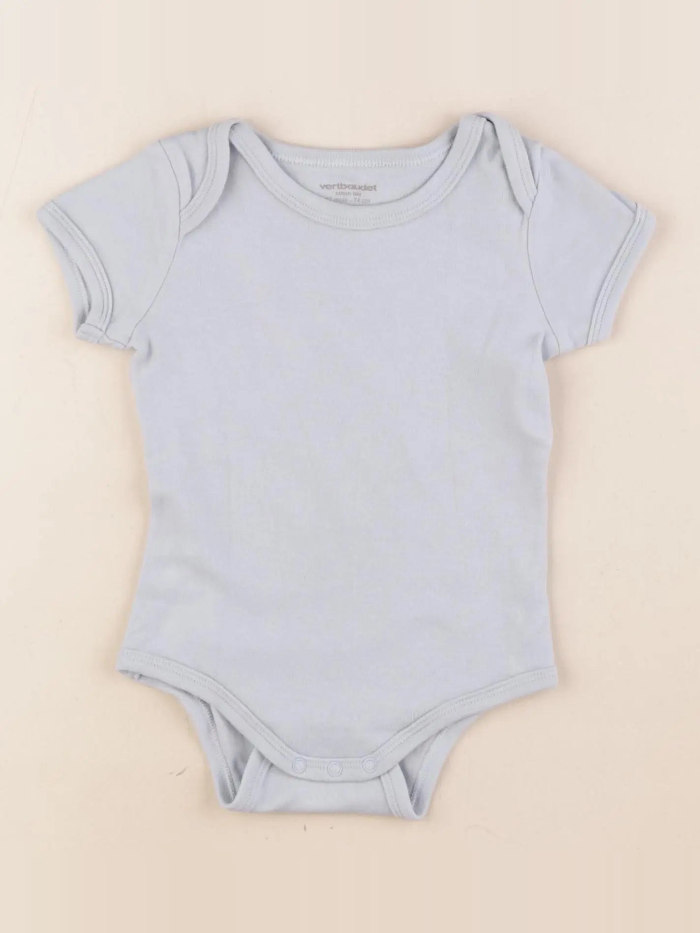 Vertbaudet - body bleu - 12 mois