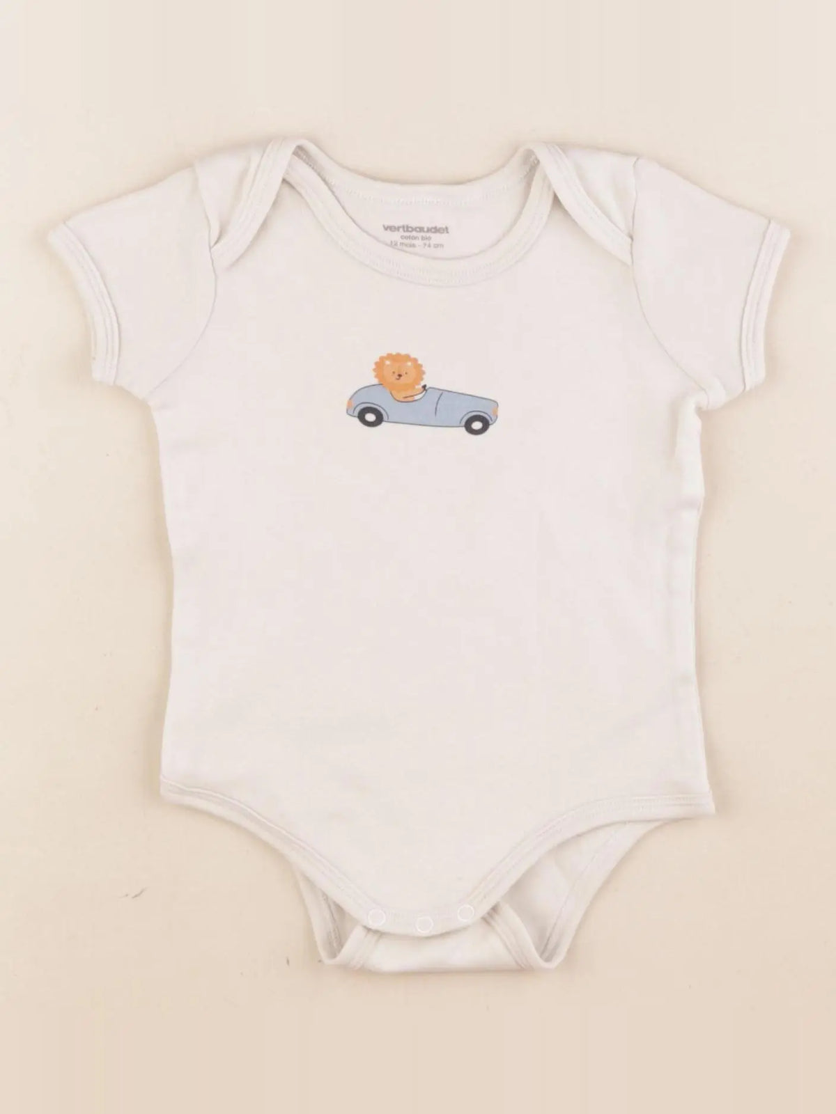 Vertbaudet - body blanc - 12 mois