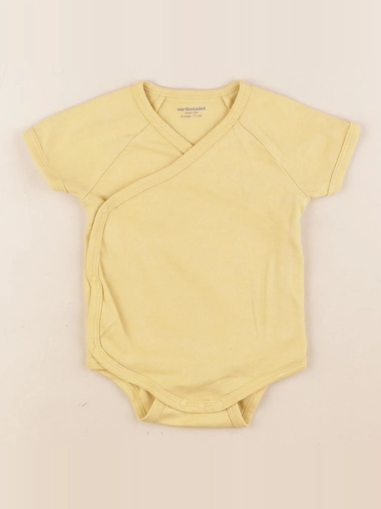 Vertbaudet - body jaune - 9 mois