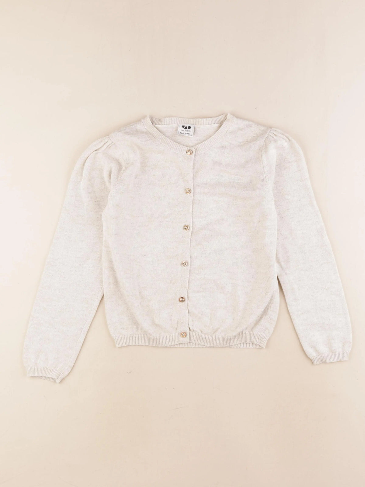 Tape à l'oeil - gilet beige, or - 6 ans