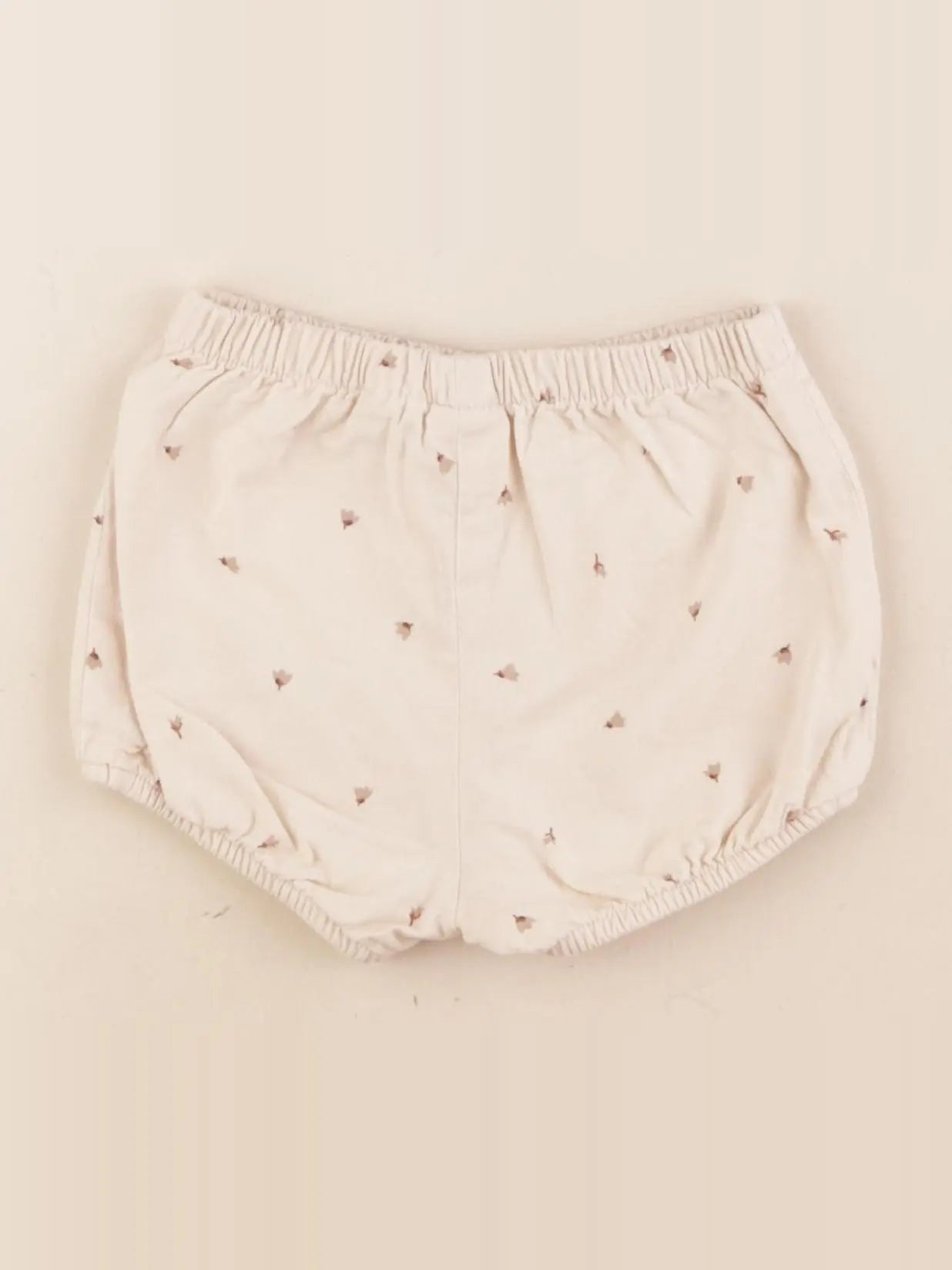 H&M - short beige - 4/6 mois