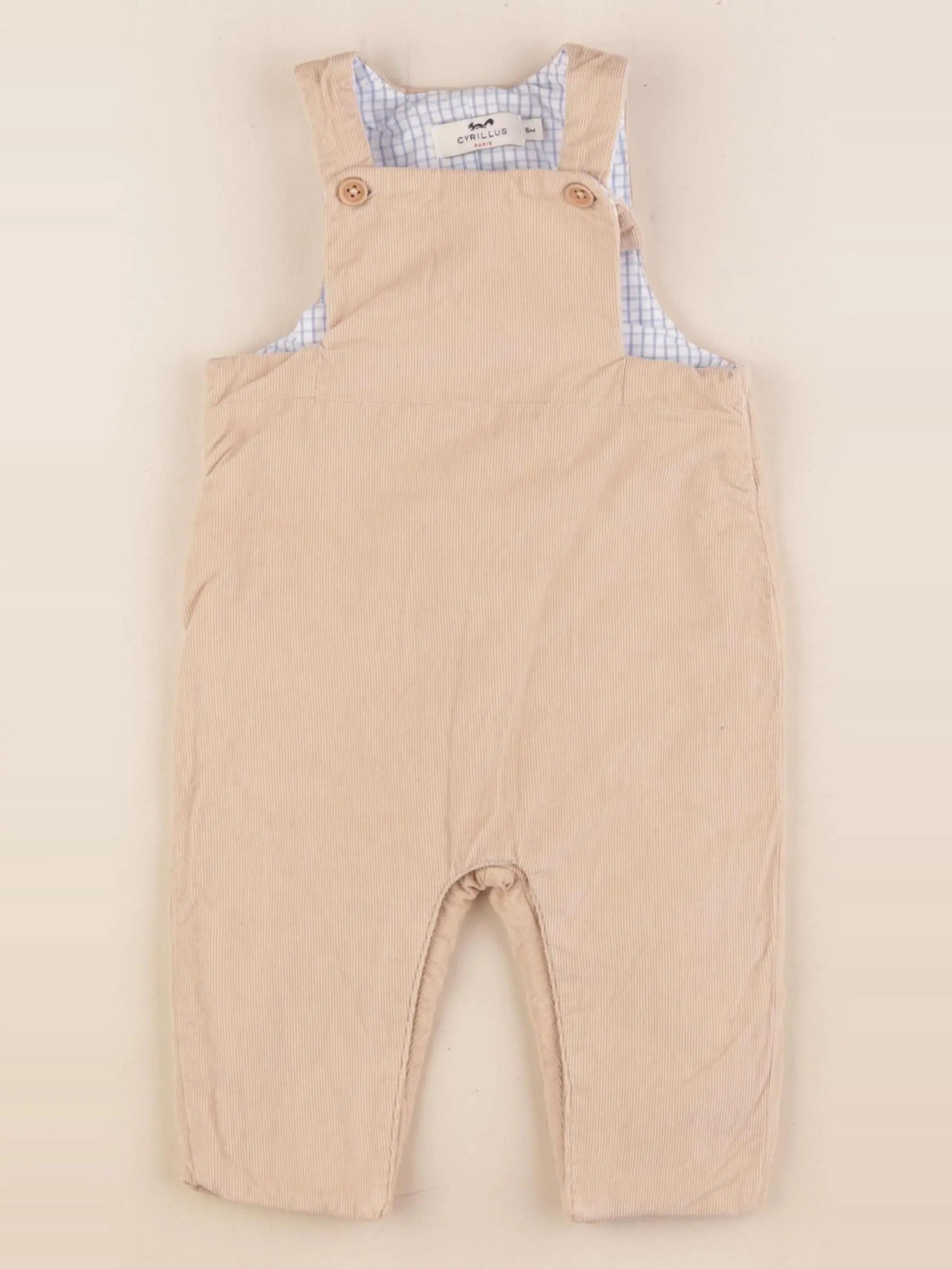 Cyrillus - salopette beige - 6 mois