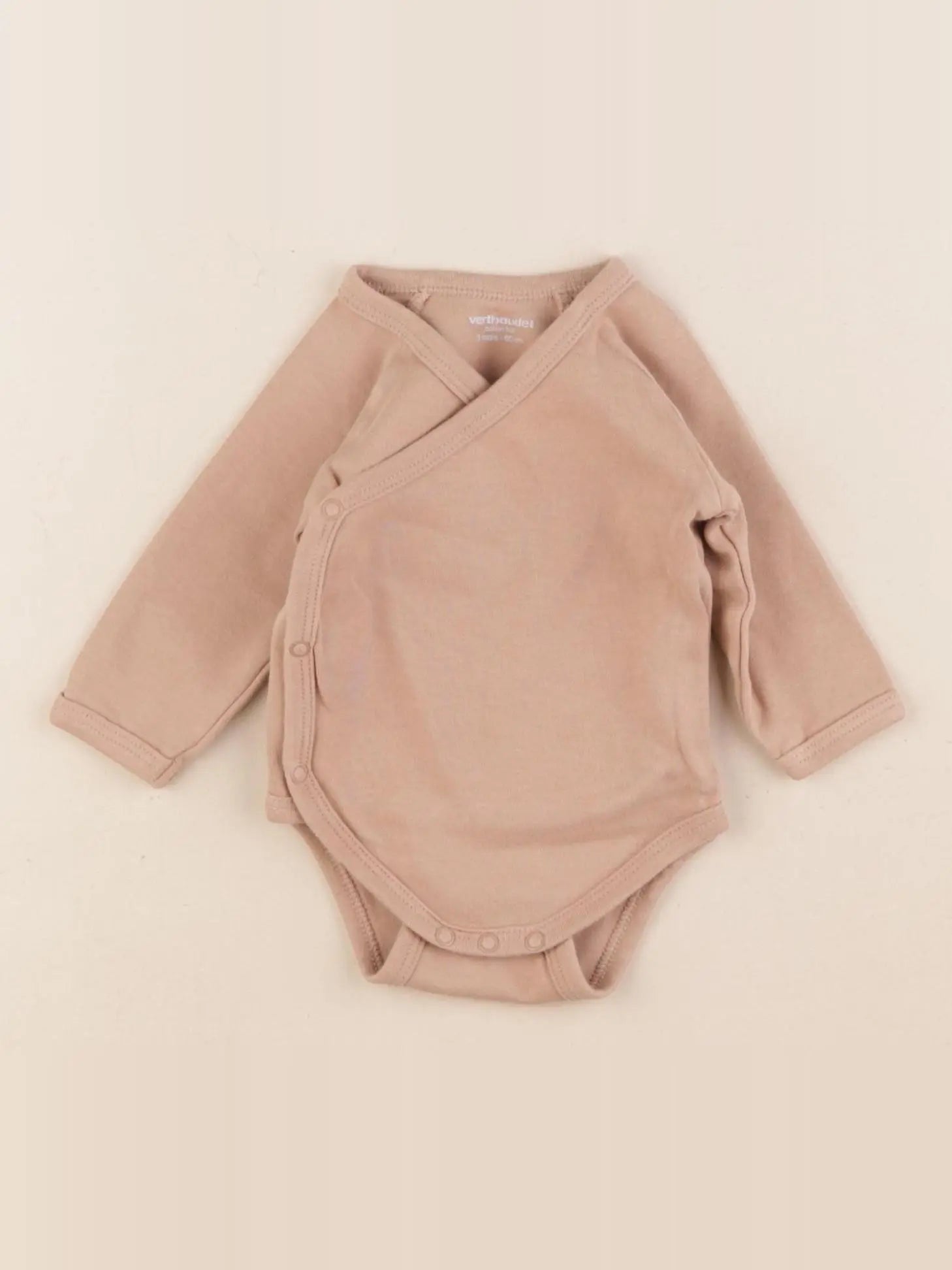 Vertbaudet - body beige - 3 mois