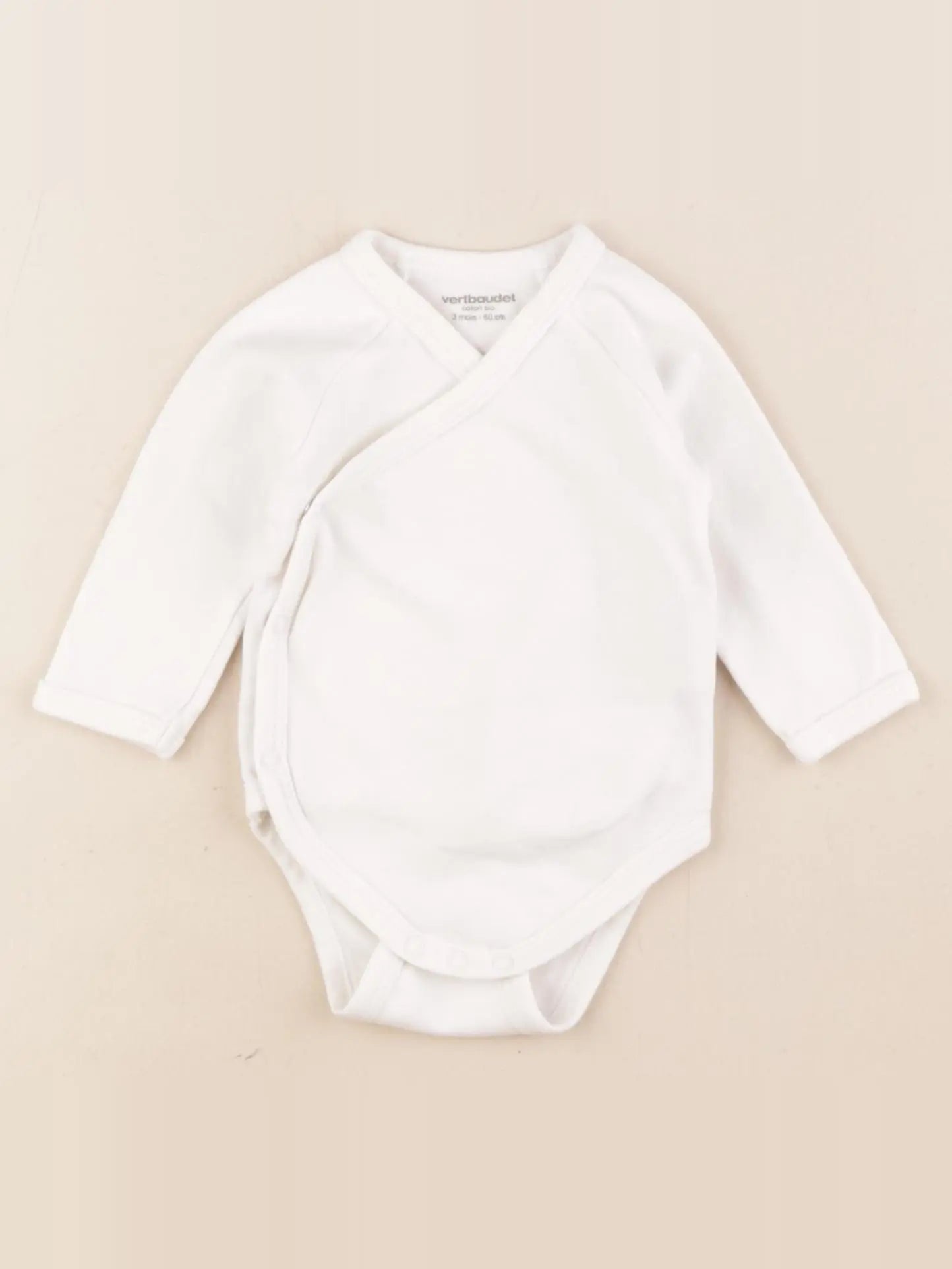 Vertbaudet - body blanc - 3 mois