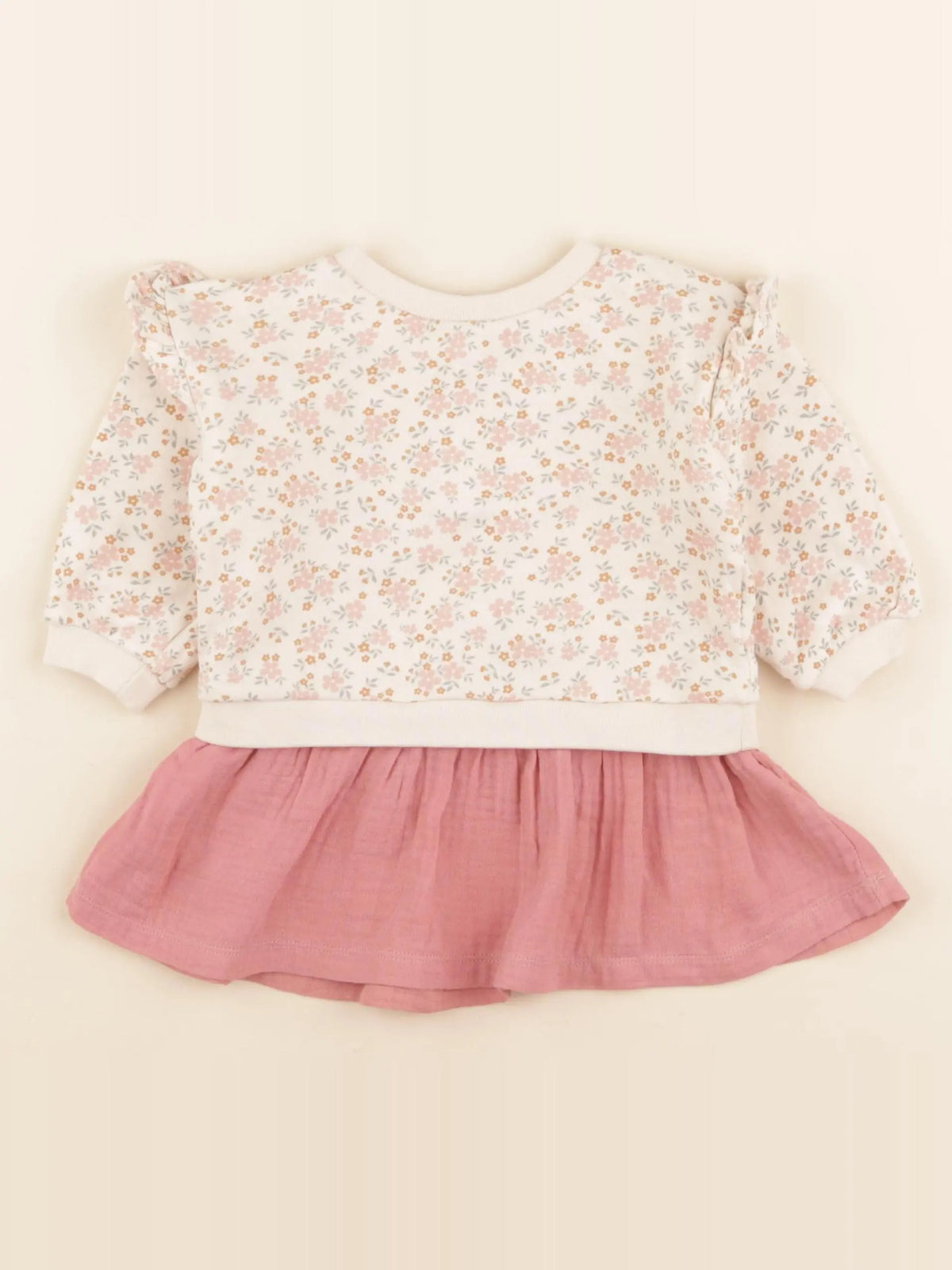 Vertbaudet - robe multicolore - 9 mois