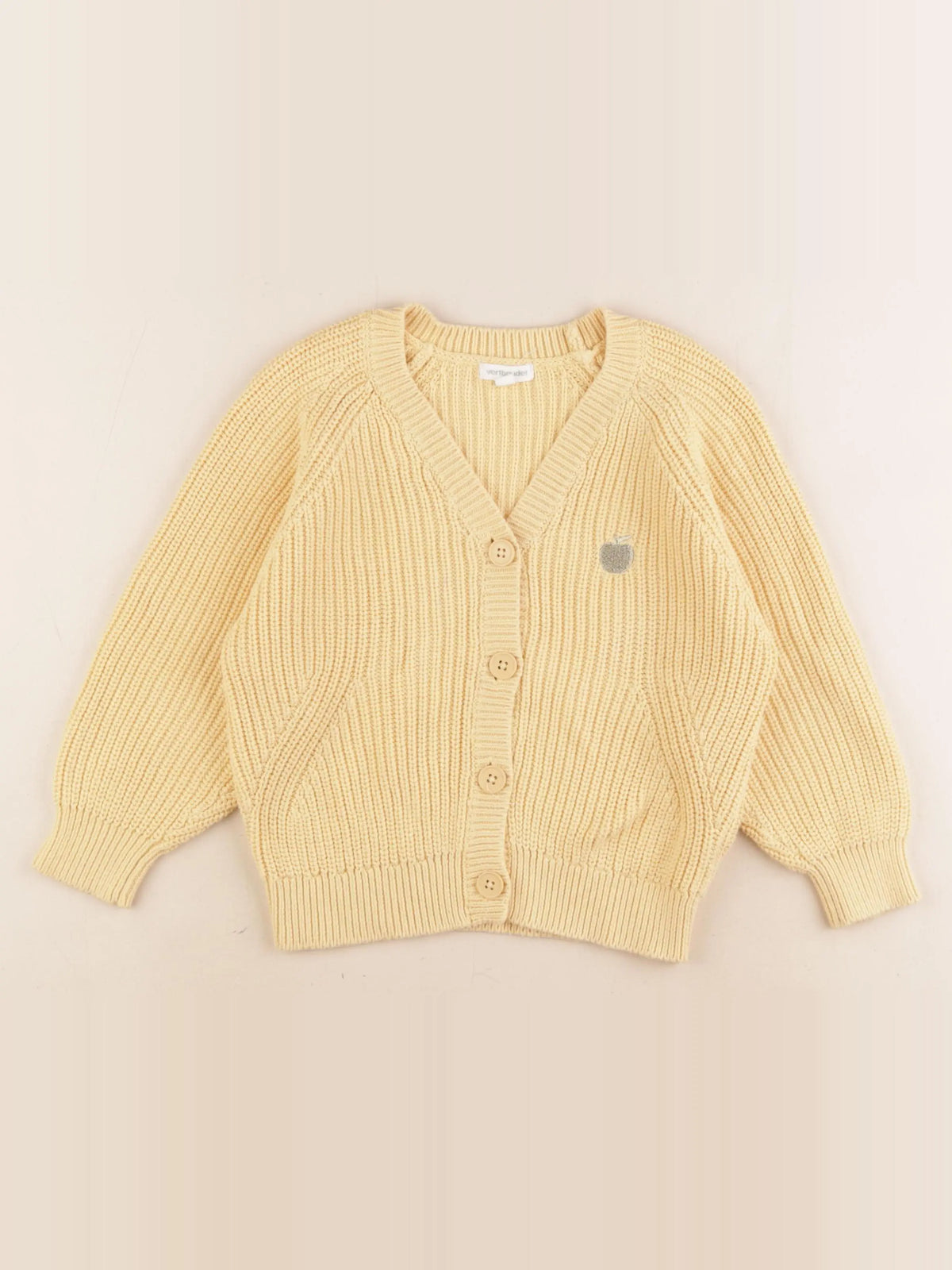 Vertbaudet - gilet jaune - 6 ans