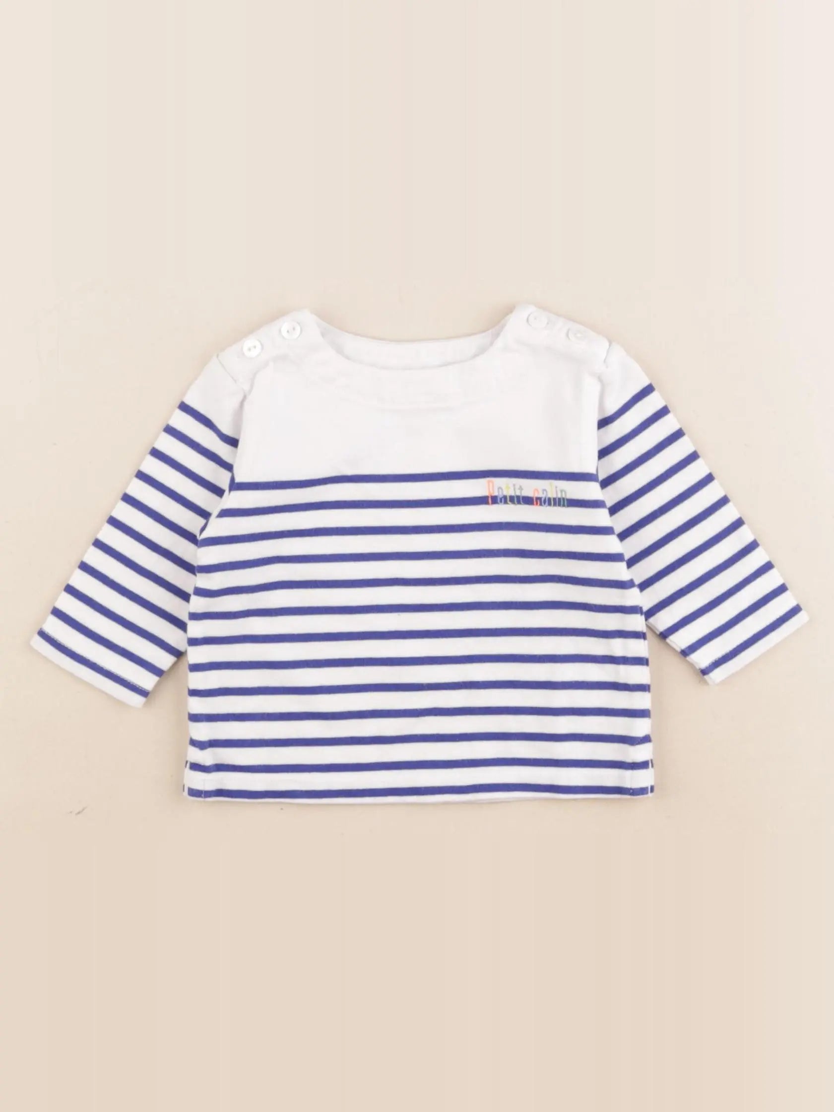 Jacadi - tee-shirt bleu - 3 mois