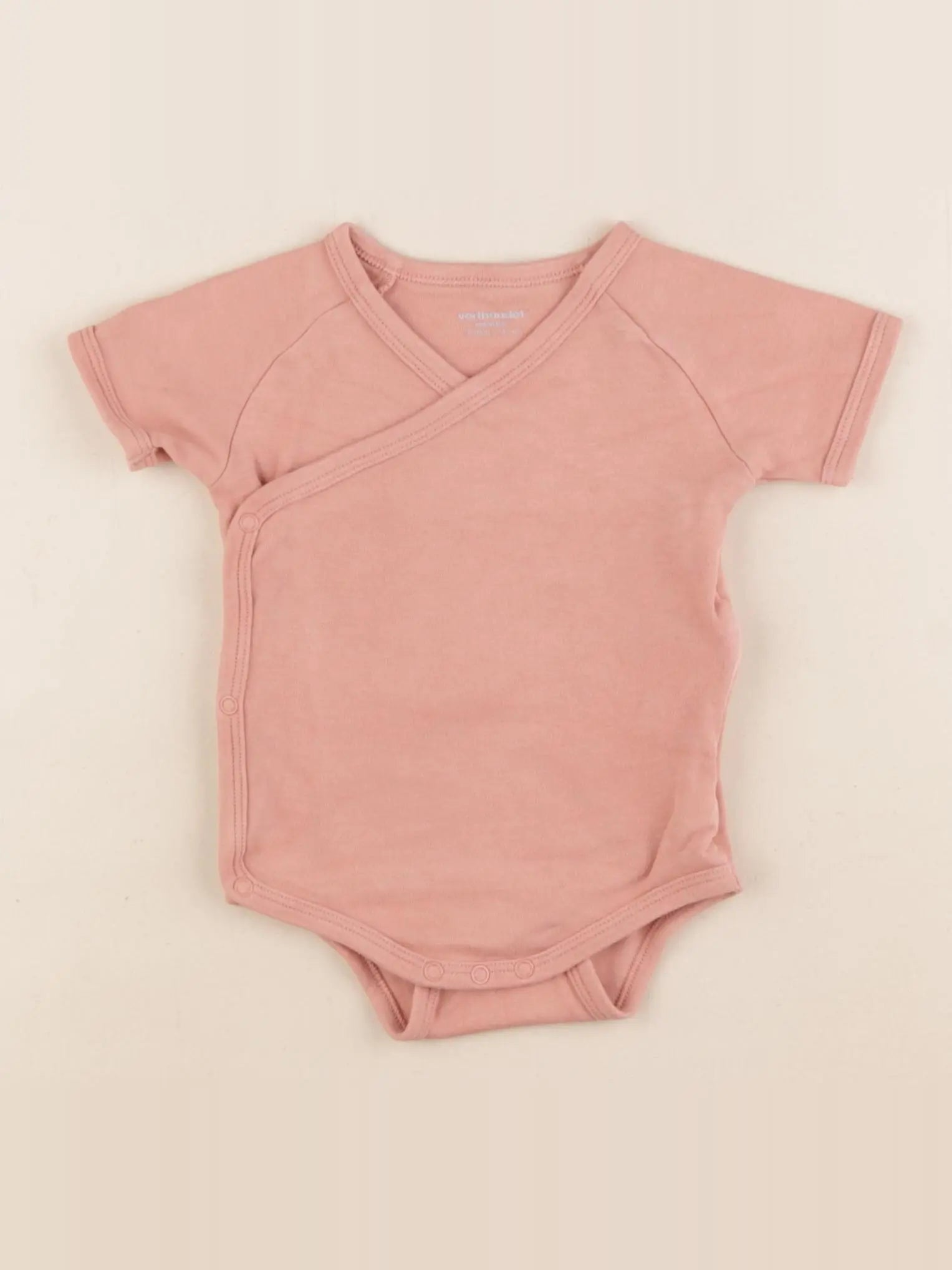 Vertbaudet - body rose - 12 mois