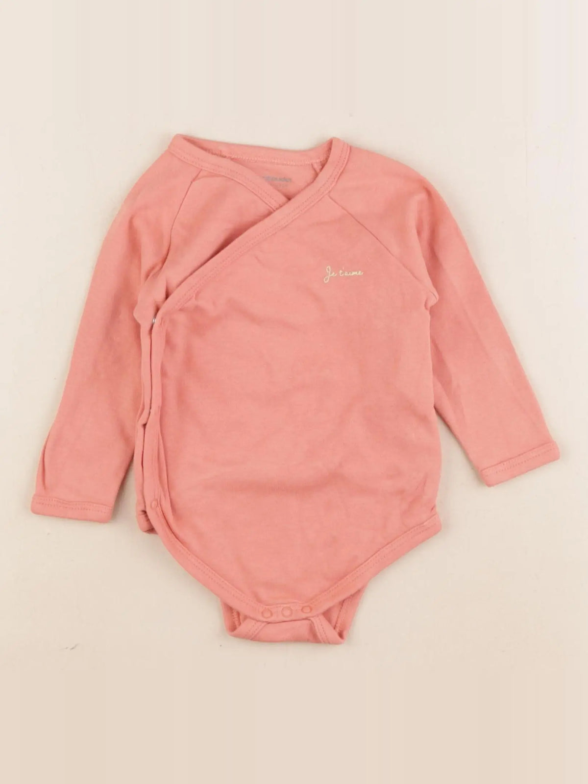 Vertbaudet - body rose - 12 mois