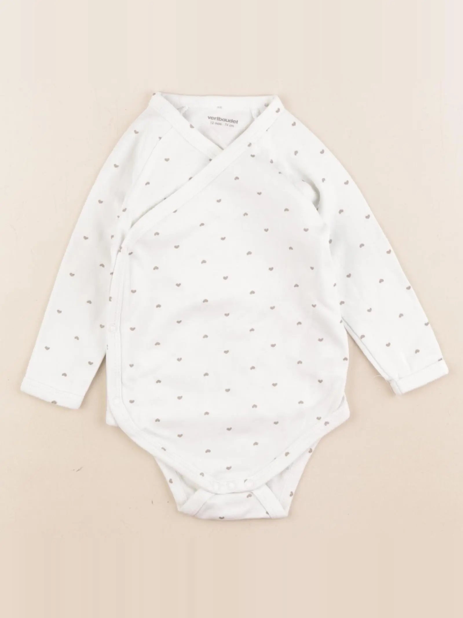 Vertbaudet - body blanc - 12 mois