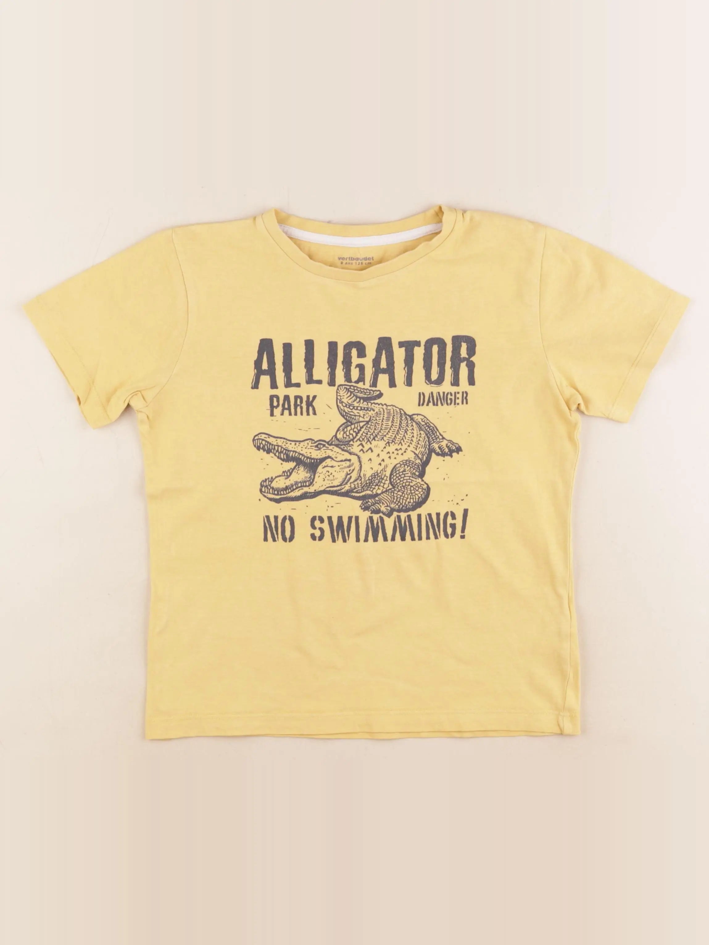 Vertbaudet - tee-shirt jaune - 8 ans