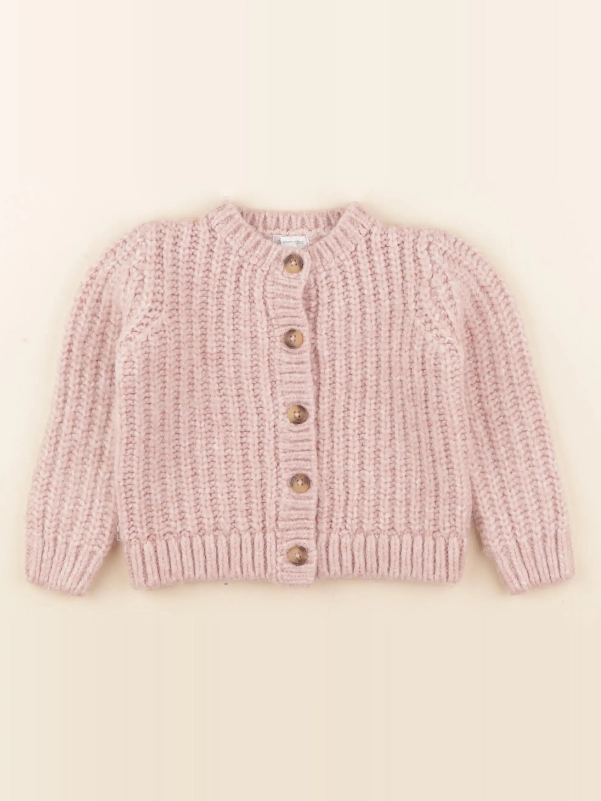 Vertbaudet - gilet rose - 4 ans