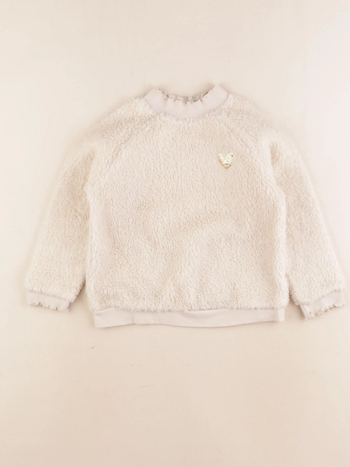 Vertbaudet - sweat beige - 4 ans