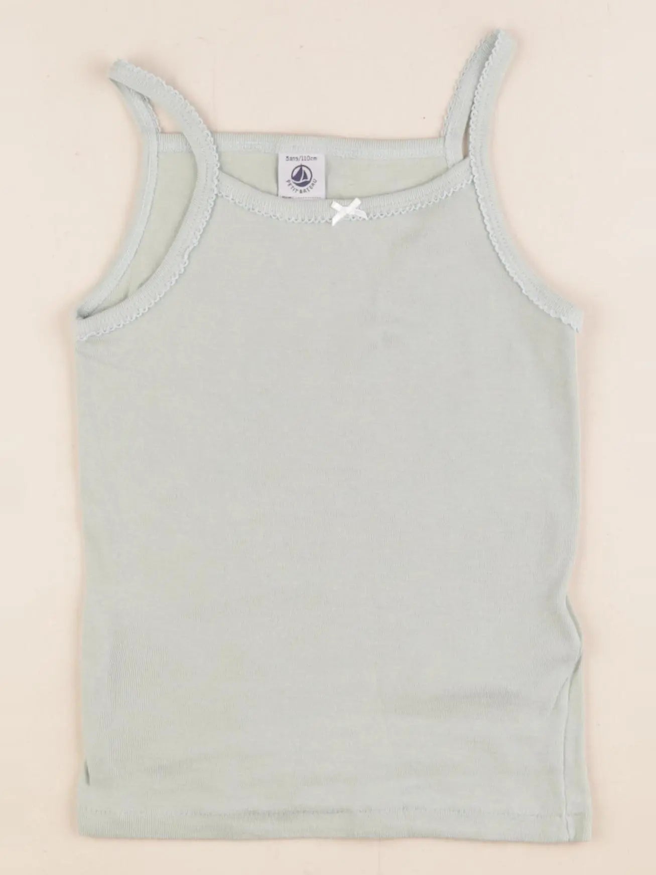 Petit Bateau - maillot de corps vert - 5 ans