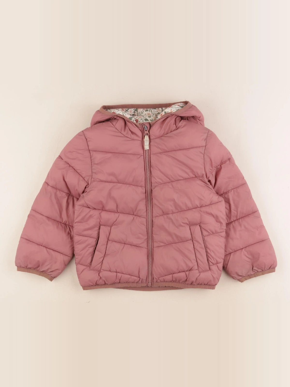 Vertbaudet - doudoune rose - 5 ans