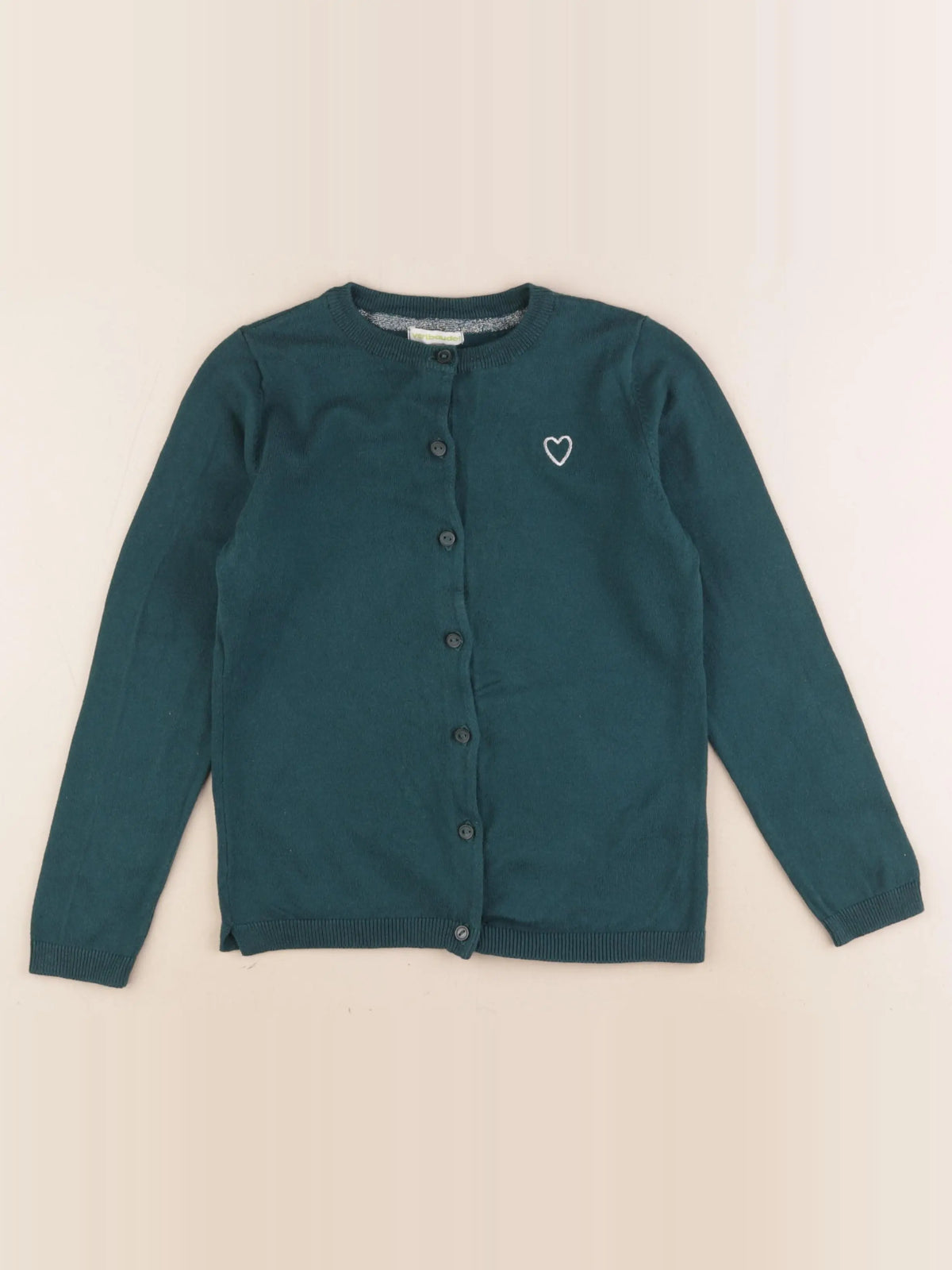Vertbaudet - gilet vert - 8 ans