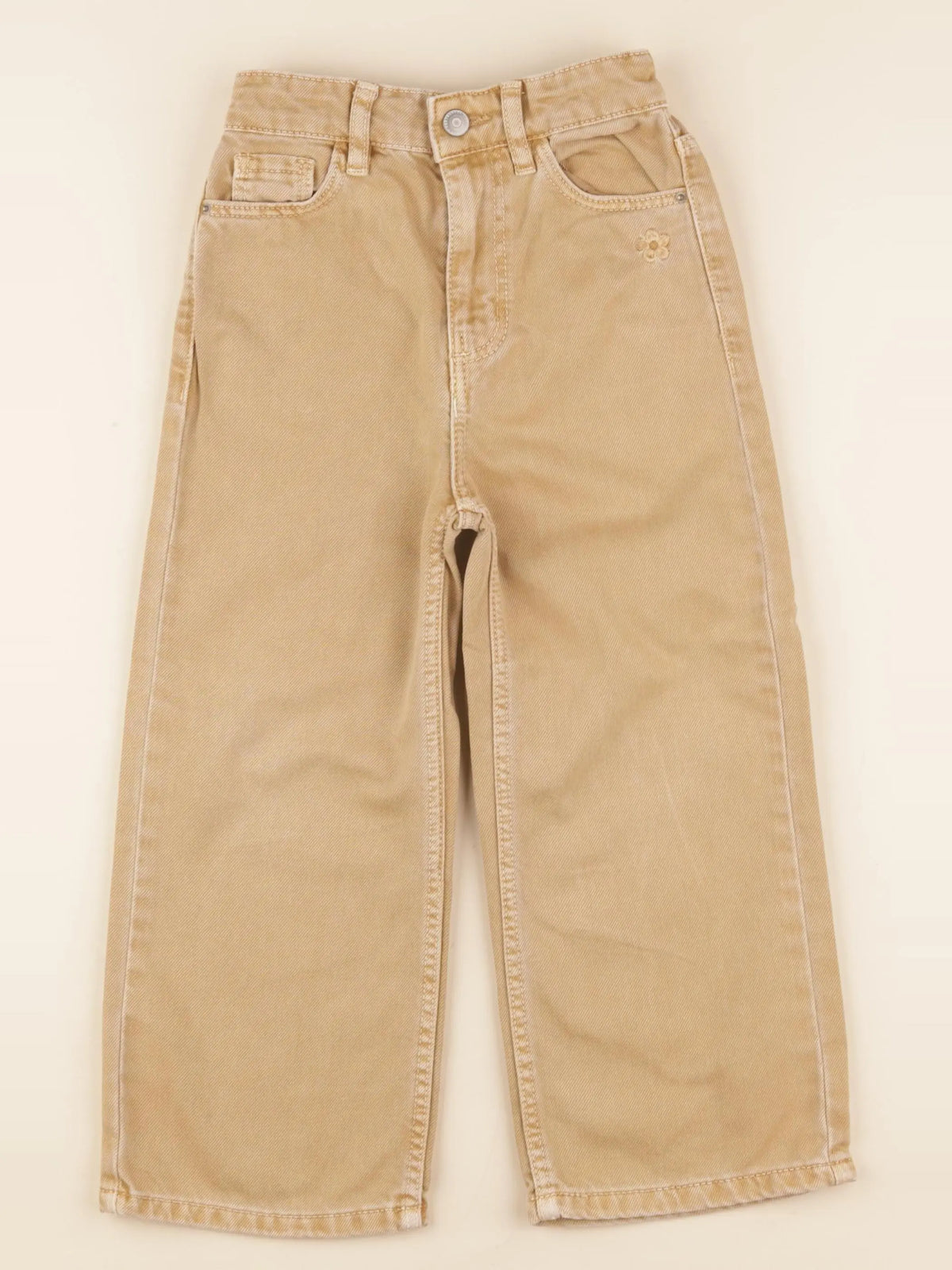 Vertbaudet - jean beige - 5 ans