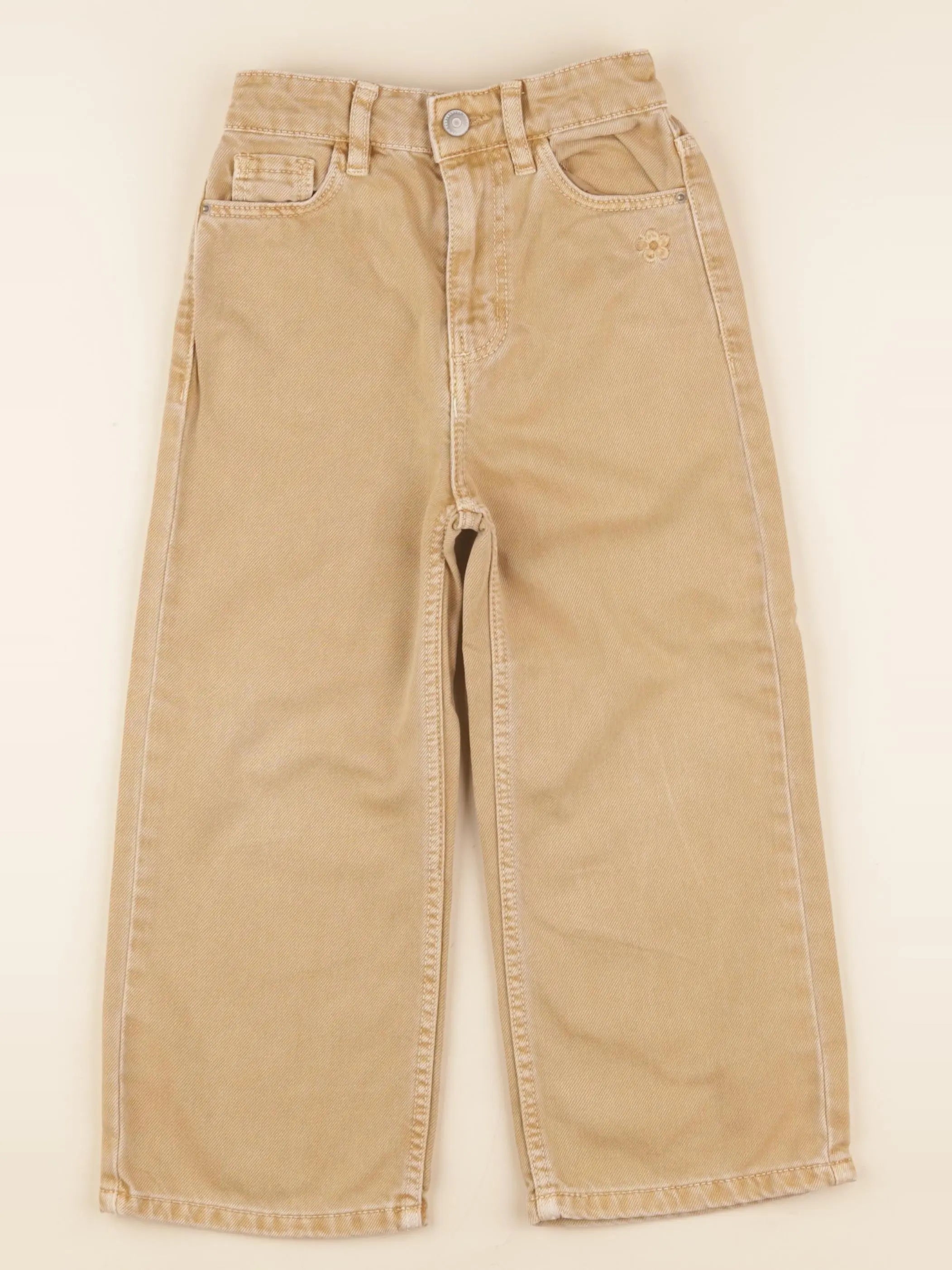 Vertbaudet - jean beige - 5 ans