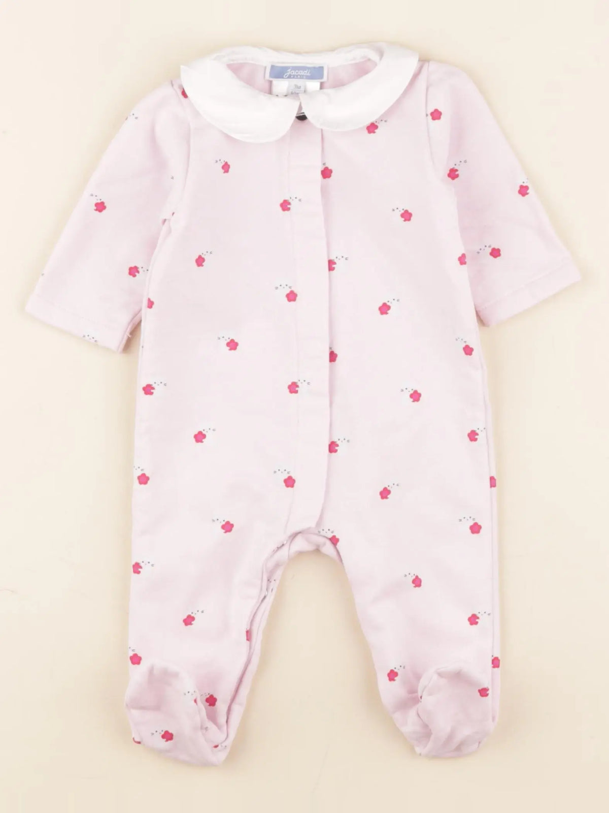 Jacadi - pyjama coton rose - 3 mois